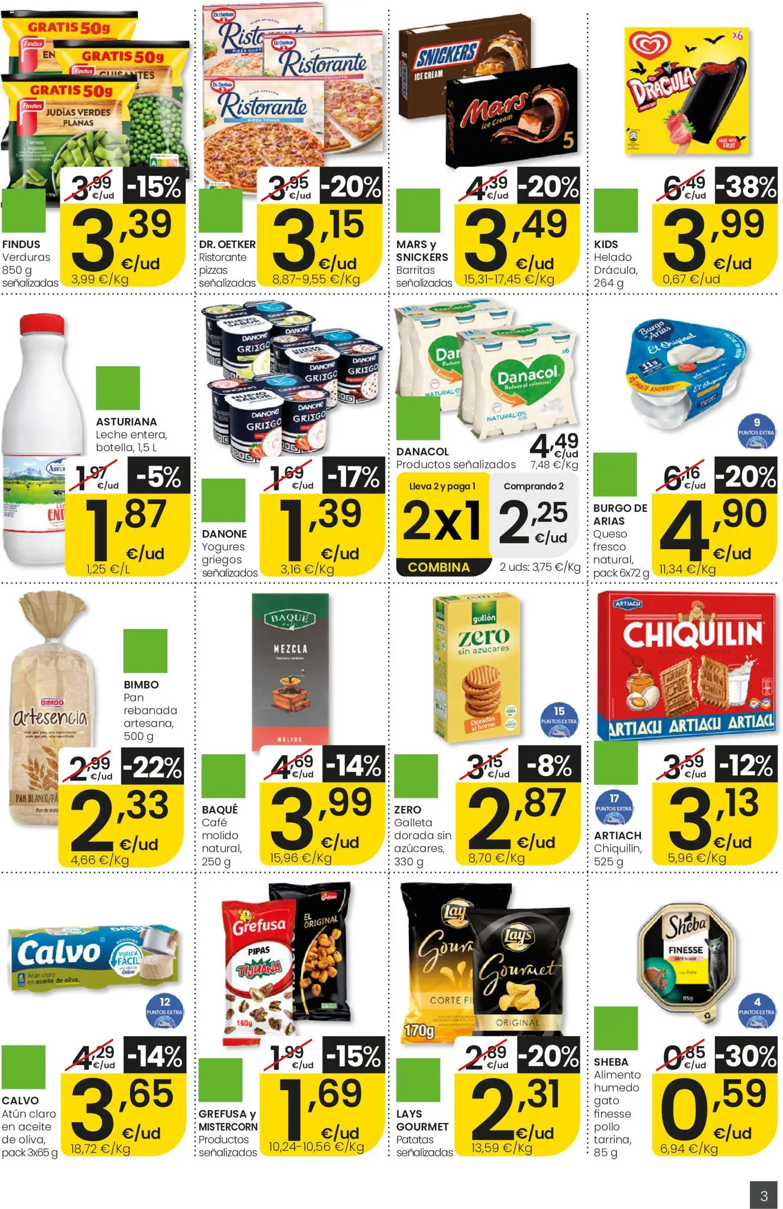 Eroski Ofertones de verano Aliprox │ válido desde el 11.06.2026 | Página: 3 | Productos: Aceite, Pan, Helado, Atún claro