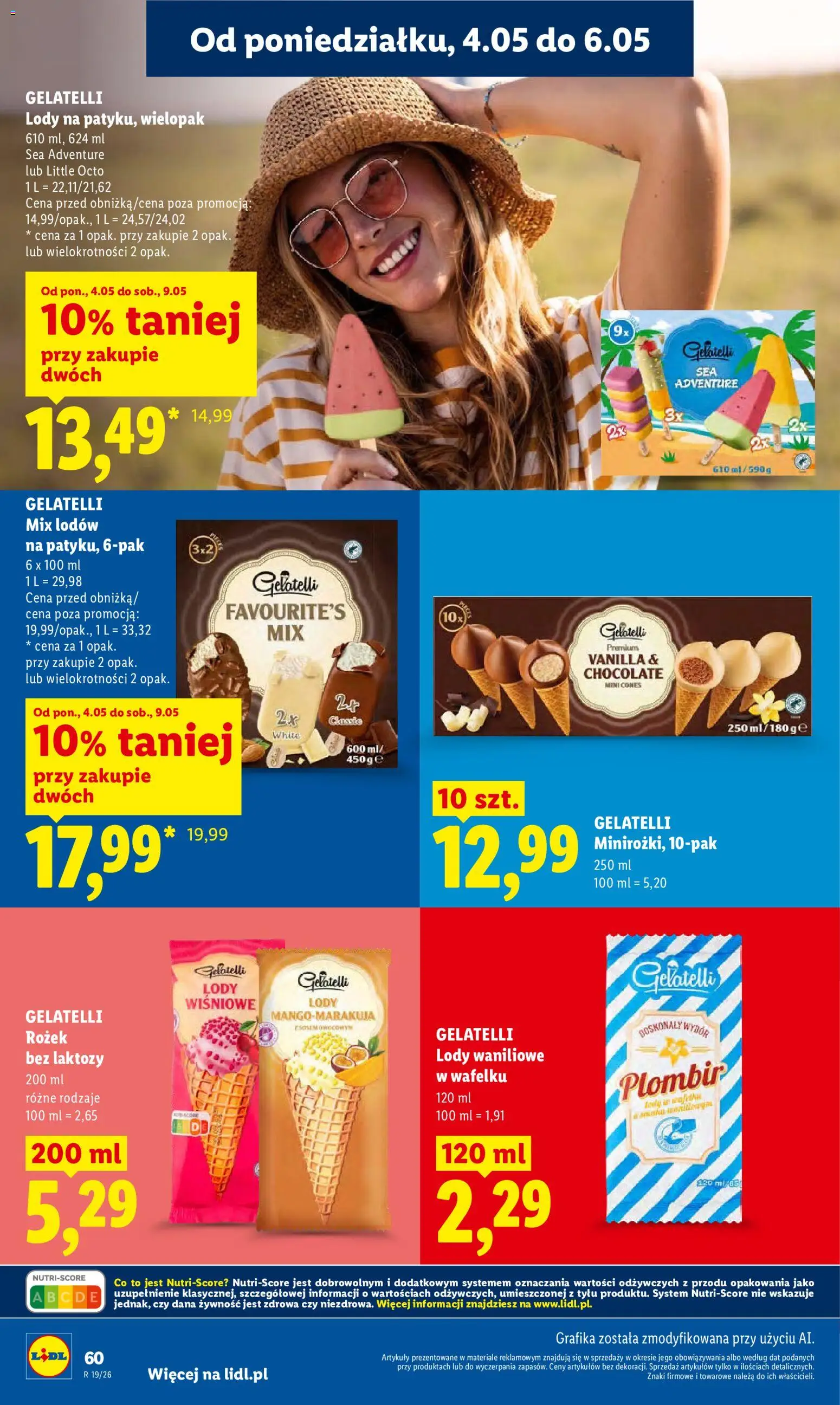 Lidl gazetka od 04.05.2026 | Strona: 64 | Produkty: Bez laktozy, Lody waniliowe, Lody