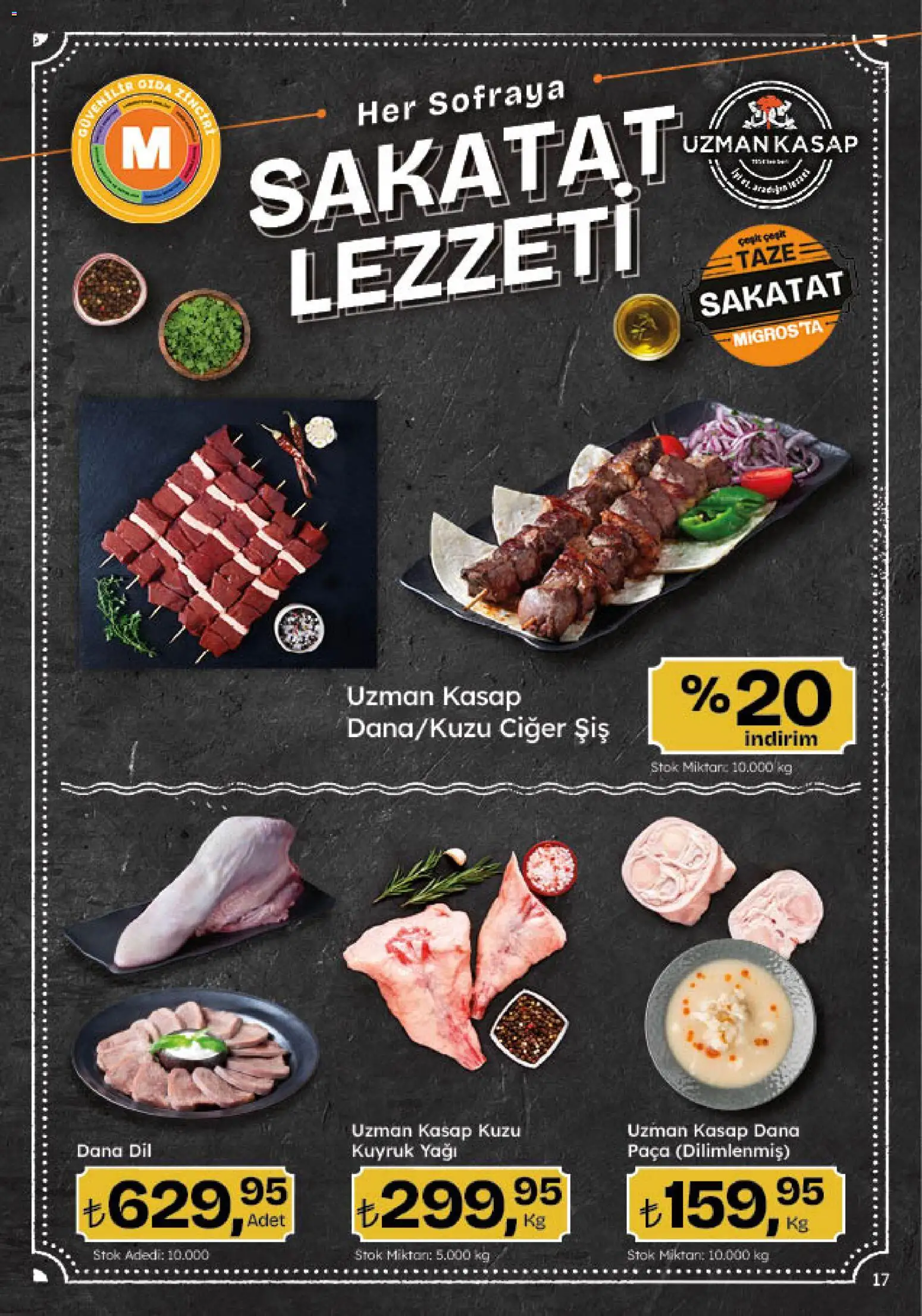Migros Katalog - 5M Migroskop Dijital - 06 Ağustos 2026 tarihinden itibaren geçerlidir | Sayfa: 17 | Ürünler: Ciğer, Sakatat