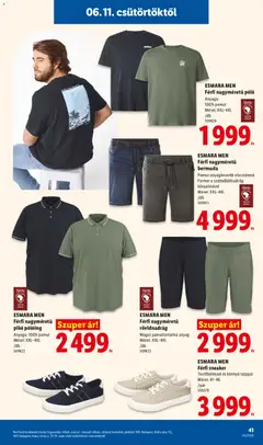 ESMARA MEN Férfi nagyméretű póló, Anyaga: 100% pamut, Méret: XXL-4XL, /db, 509820 - amely érvényes a következő dátumtól: 11.06.2026 | Oldal: 41