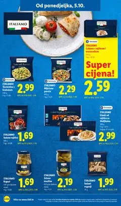 ITALIAMO Umak od rajčica sa školjkama, Cooked Mussels in Tomato Sauce - Pregled kataloga iz trgovine Lidl, vrijedi od 05.10.2026 | Stranica: 22