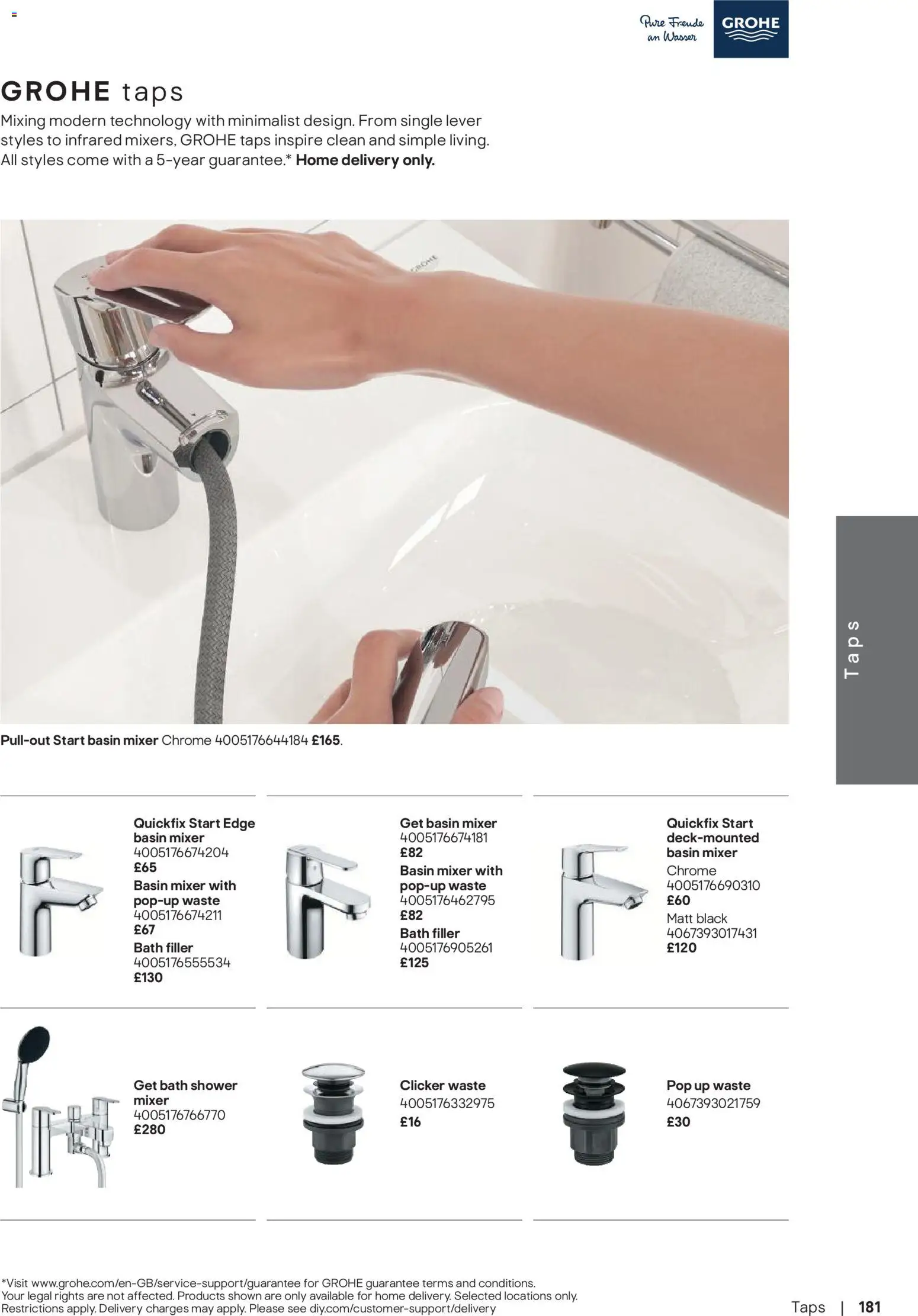 {H1} | Page: 182 | Products: Bath, Shower, Mixer