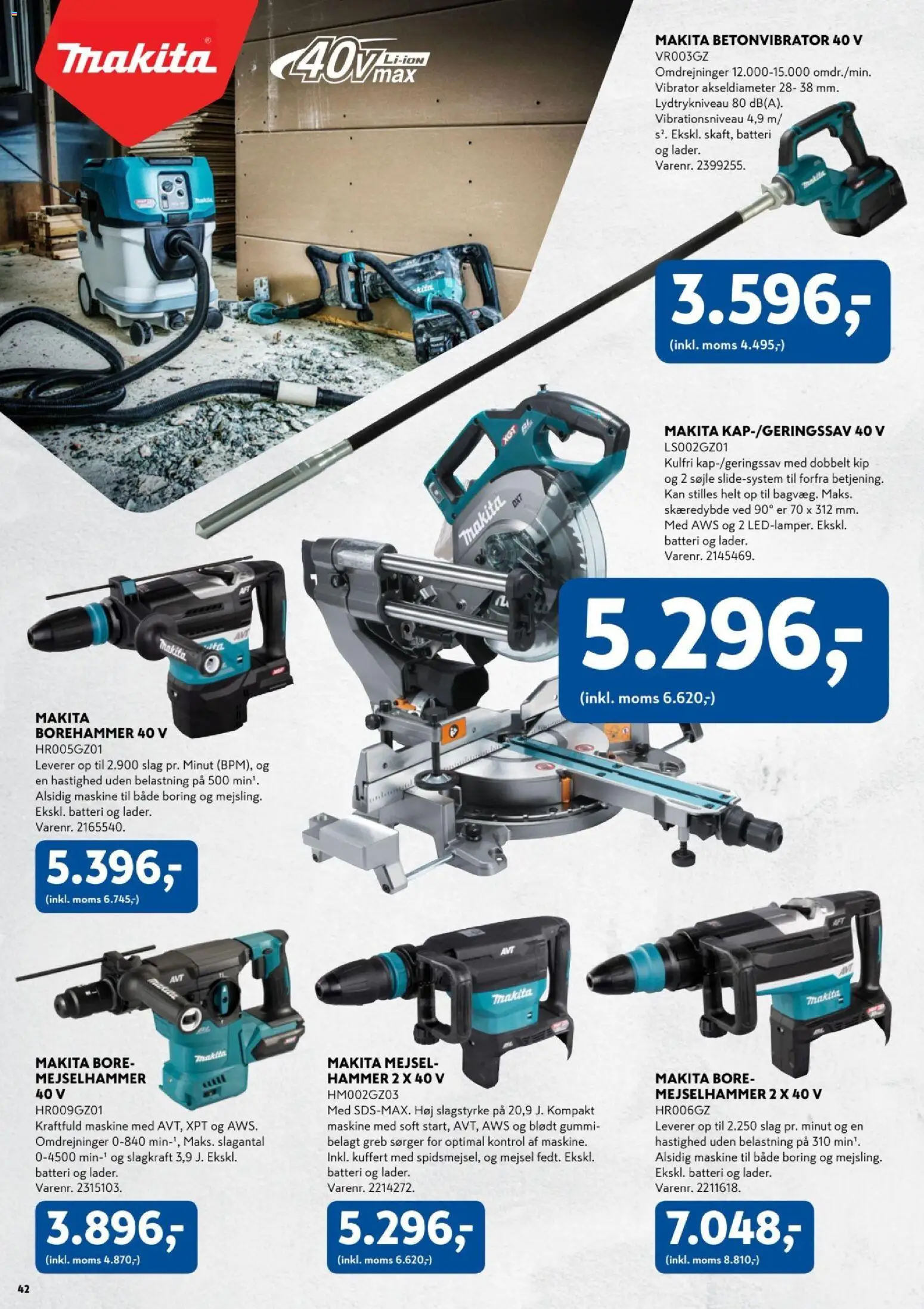 Davidsen tilbudsavis – gyldig fra 30.03.2026 | Side: 42 | Produkter: Kuffert, Hammer, Batteri