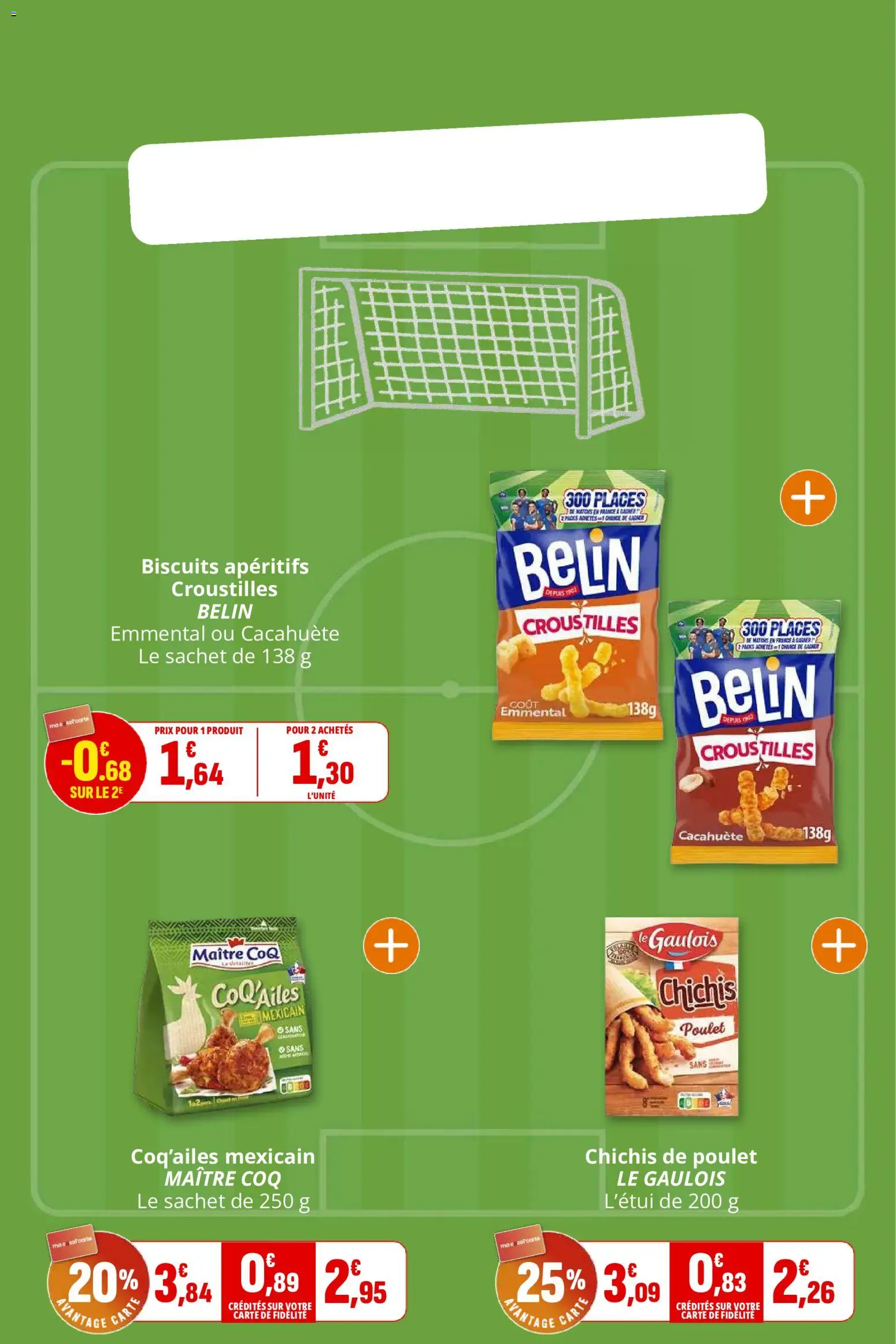 {H1} | Page: 18 | Produits: Cacahuète, Emmental, Biscuits