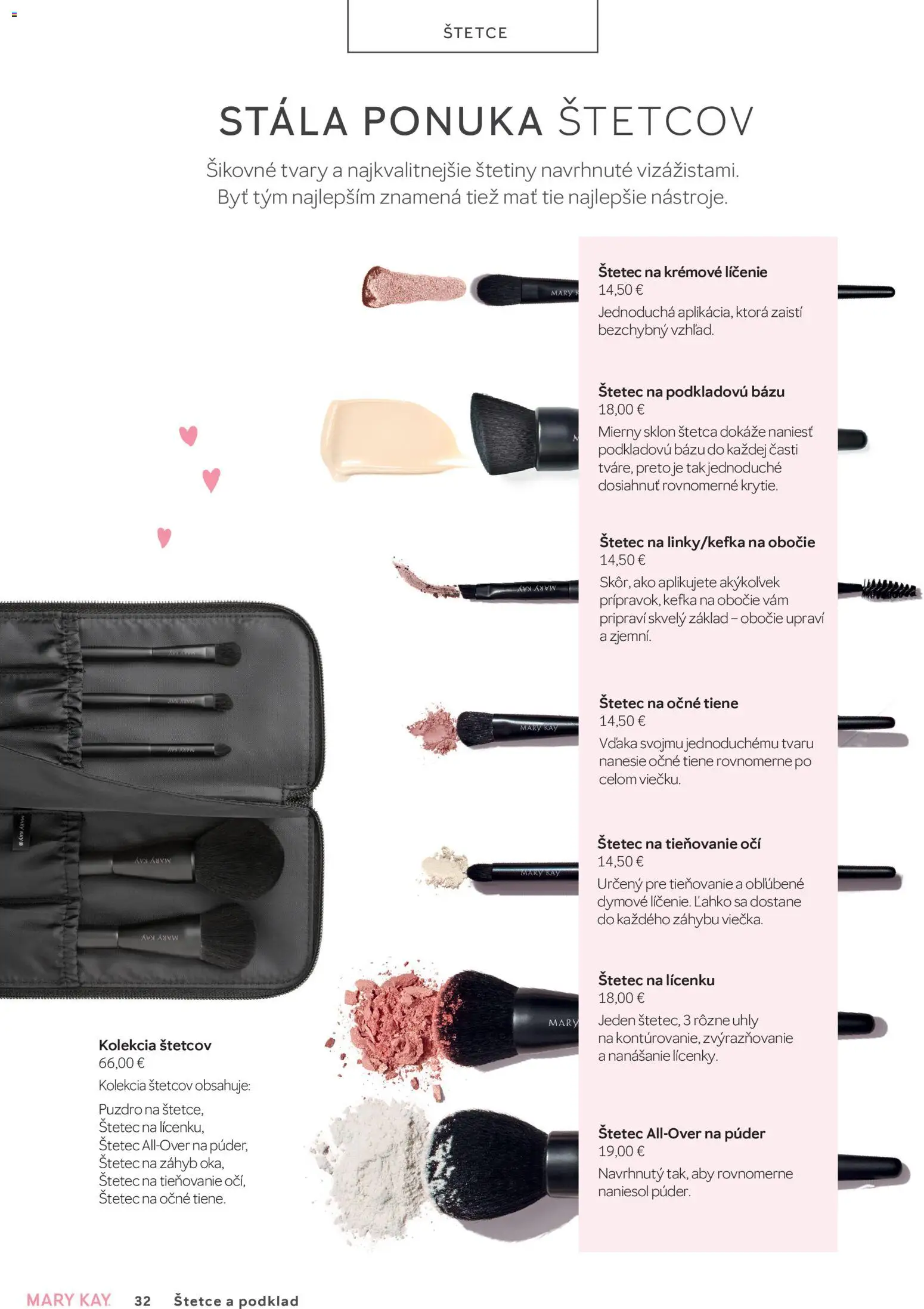 Nové Mary Kay akcie – leták je platný od 30.06.2026 | Strana: 32 | Produkty: Púder, Štetec, Očné tiene, Puzdro