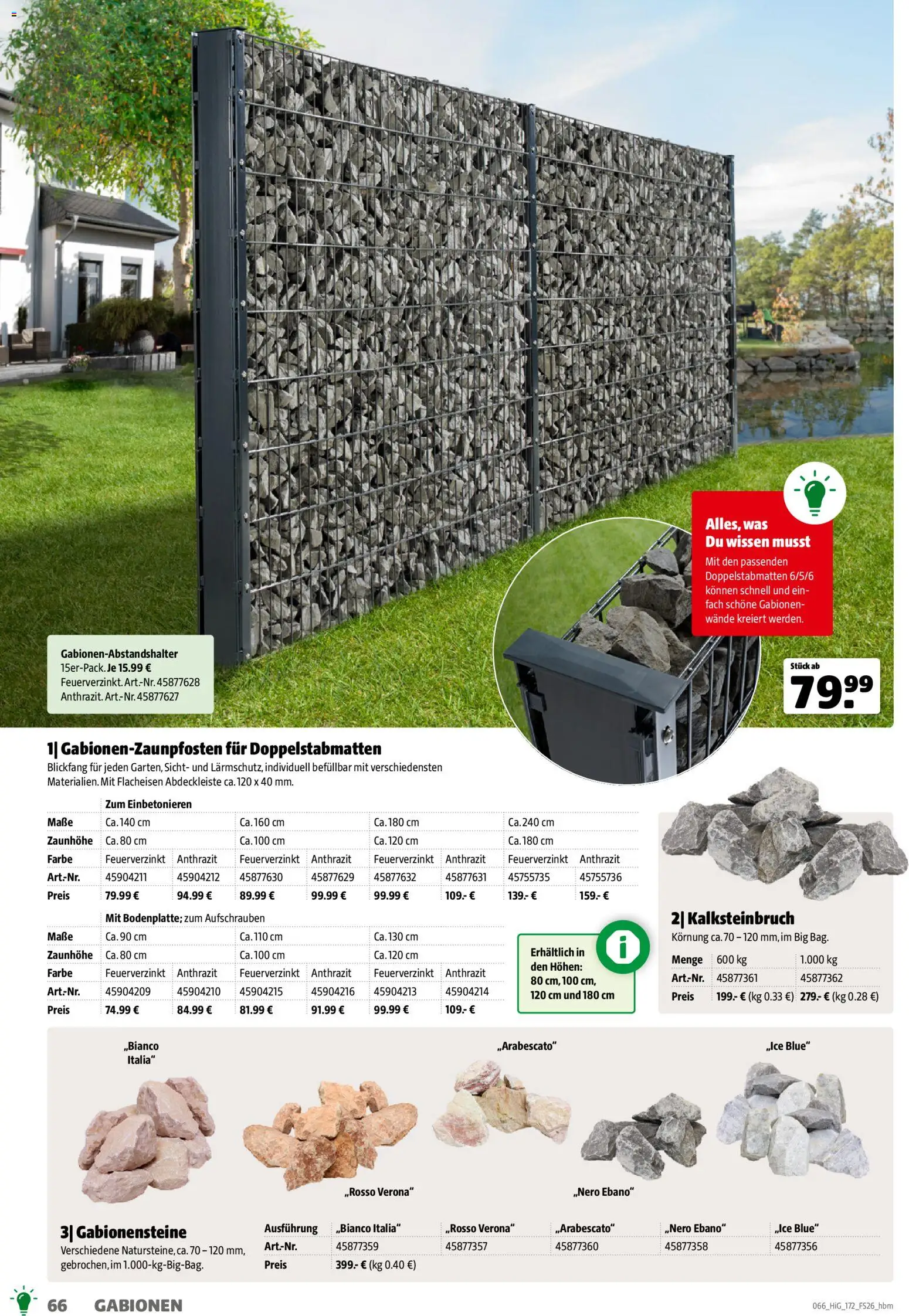 Hagebau Gartengestaltungsortiment – gültig ab 02.03.2026 | Seite: 66