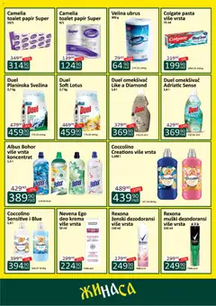 ŽINASA katalog - pregled ŽINASA kataloga - važi od 01.10.2026 | Strana: 8 | Proizvode: Toalet papir, Pasta, Krema, Coccolino