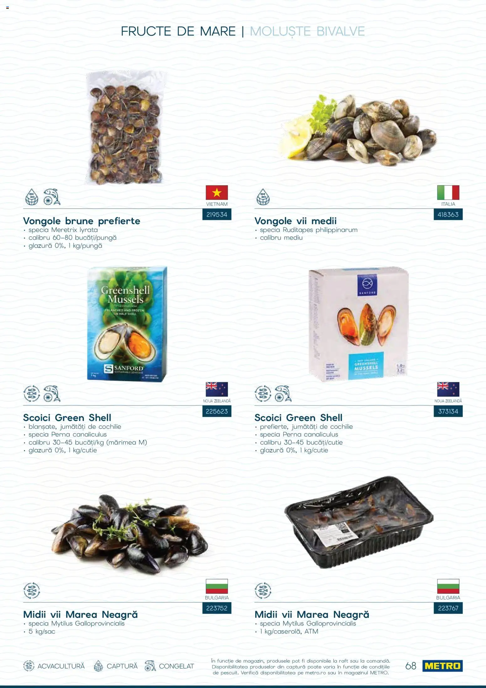 Noul catalog Metro – valabil de la 01.10.2026 | Pagină: 68 | Produse: Pernă, Raft, Fructe, Fructe De Mare