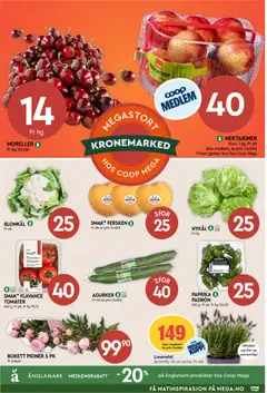 Forhåndsvisning av Coop Mega kundeavis gyldig fra 01.06.2026 | Side: 7 | Produkter: Tomater, Moreller, Paprika, Суміш дитяча