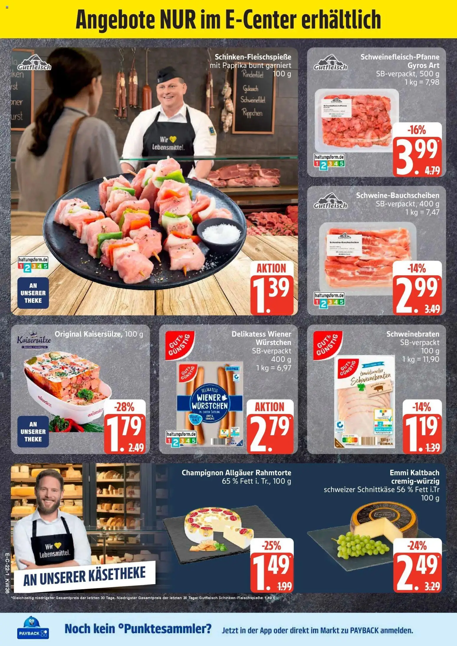 Edeka Prospekt Stralsund (ab 31.08.2026) » Angebote Online | Seite: 28 | Produkte: Theke, Gyros, Paprika, Gulasch