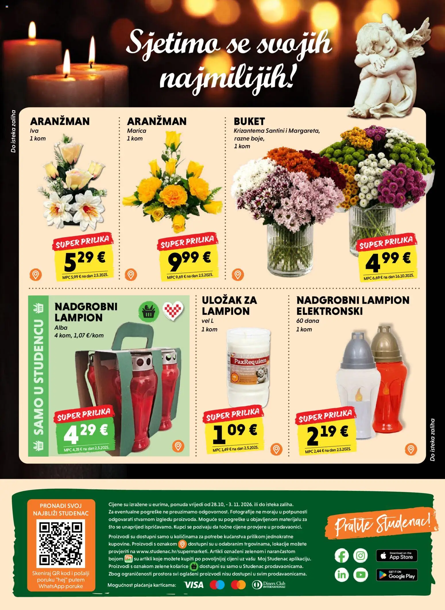 Studenac katalog | vrijedi od 28.10.2026 | Stranica: 8 | Proizvodi: Lampion, Buket