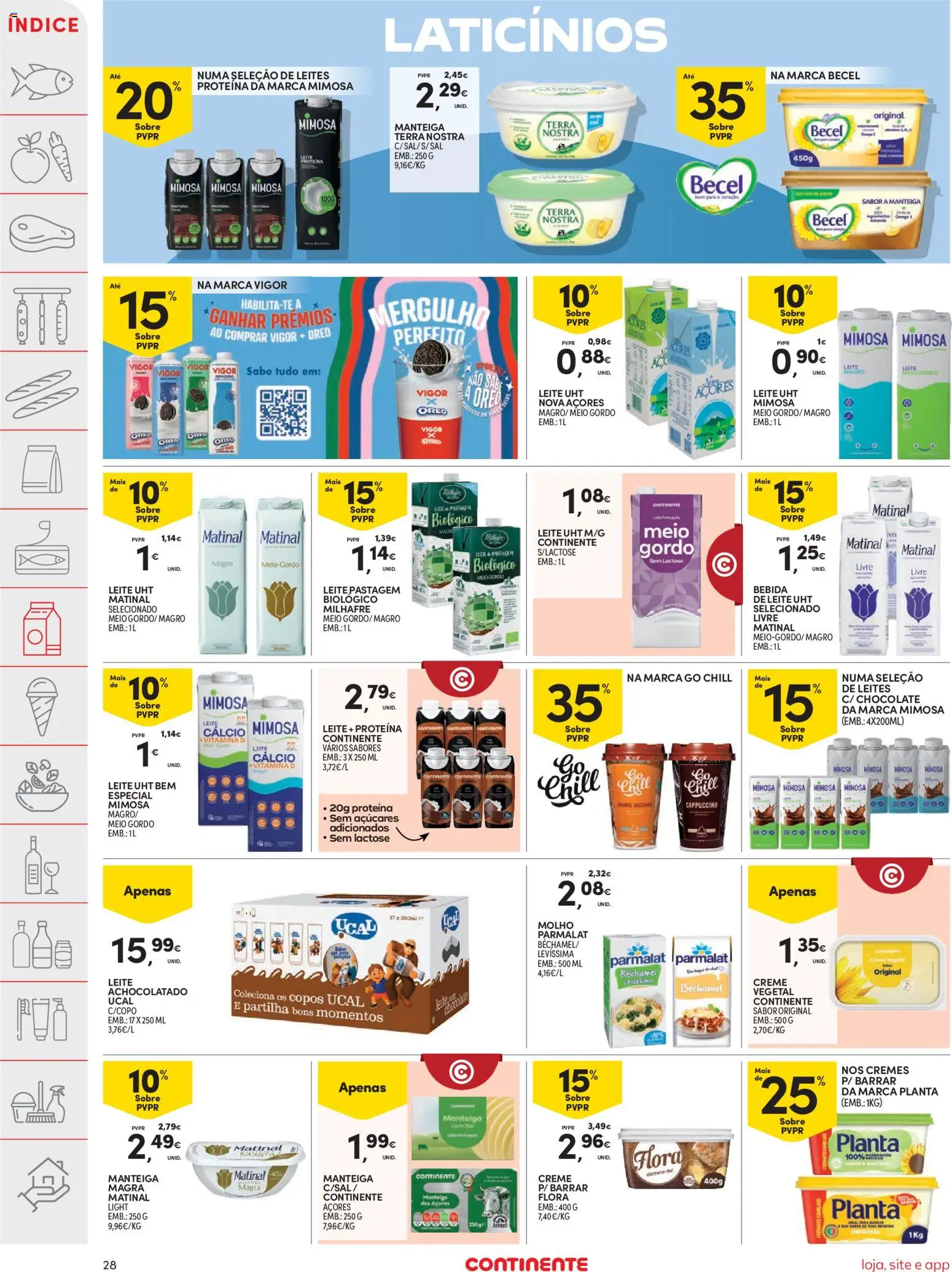 Continente folheto │ válido de 23/06/2026 | Página: 30 | Produtos: Copos, Leite proteina, Vitamina d, Creme