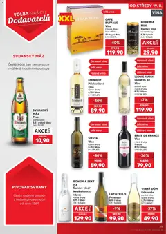 Náhled letáku BOHEMIA SEKT ICE, Šumivé víno/ Nealkoholický nápoj různé druhy 0,75 l láhev od 19.08.2026 | Strana: 39