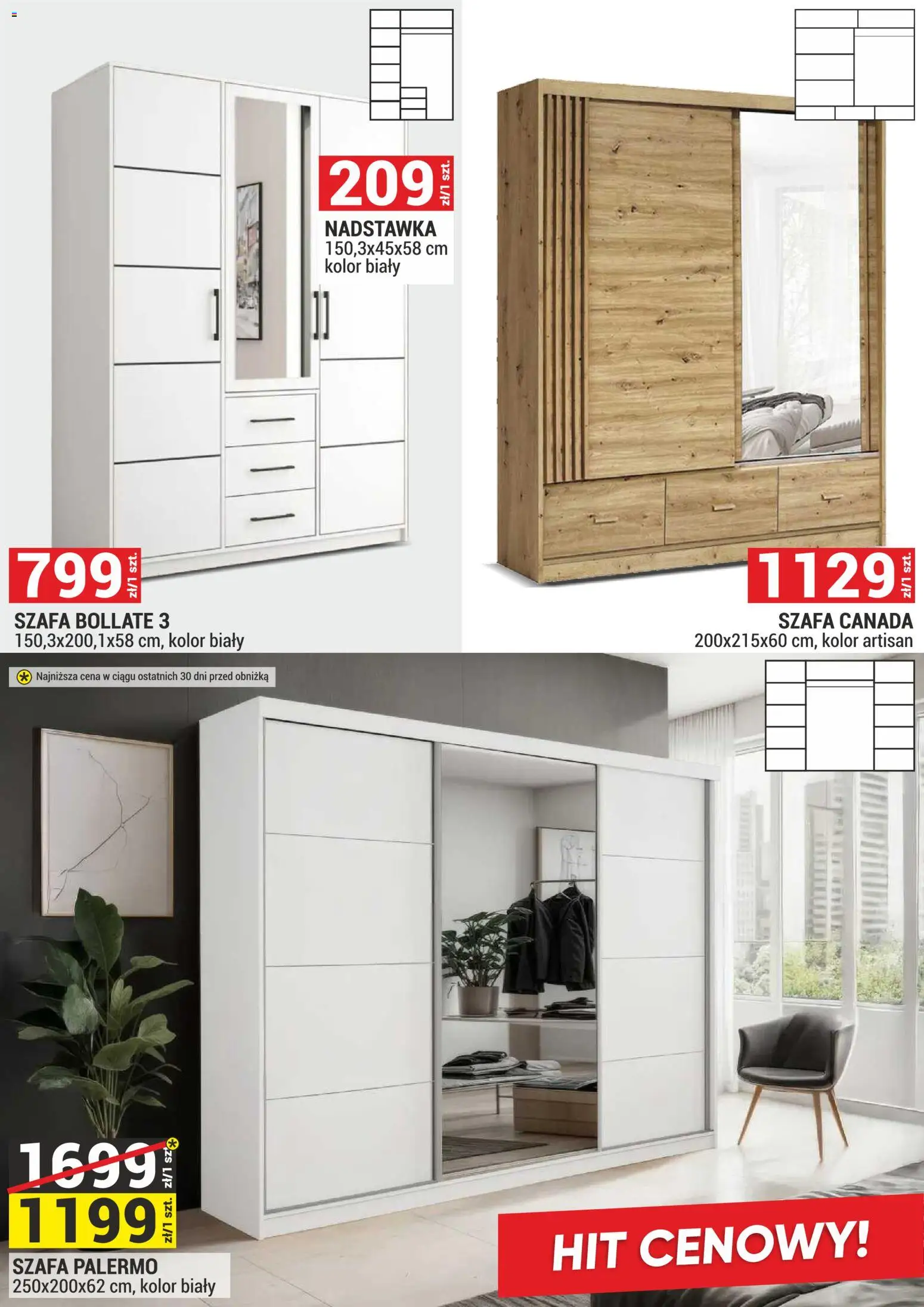 Merkury Market gazetka - Meble od 01.11.2026 | Strona: 22 | Produkty: Szafa