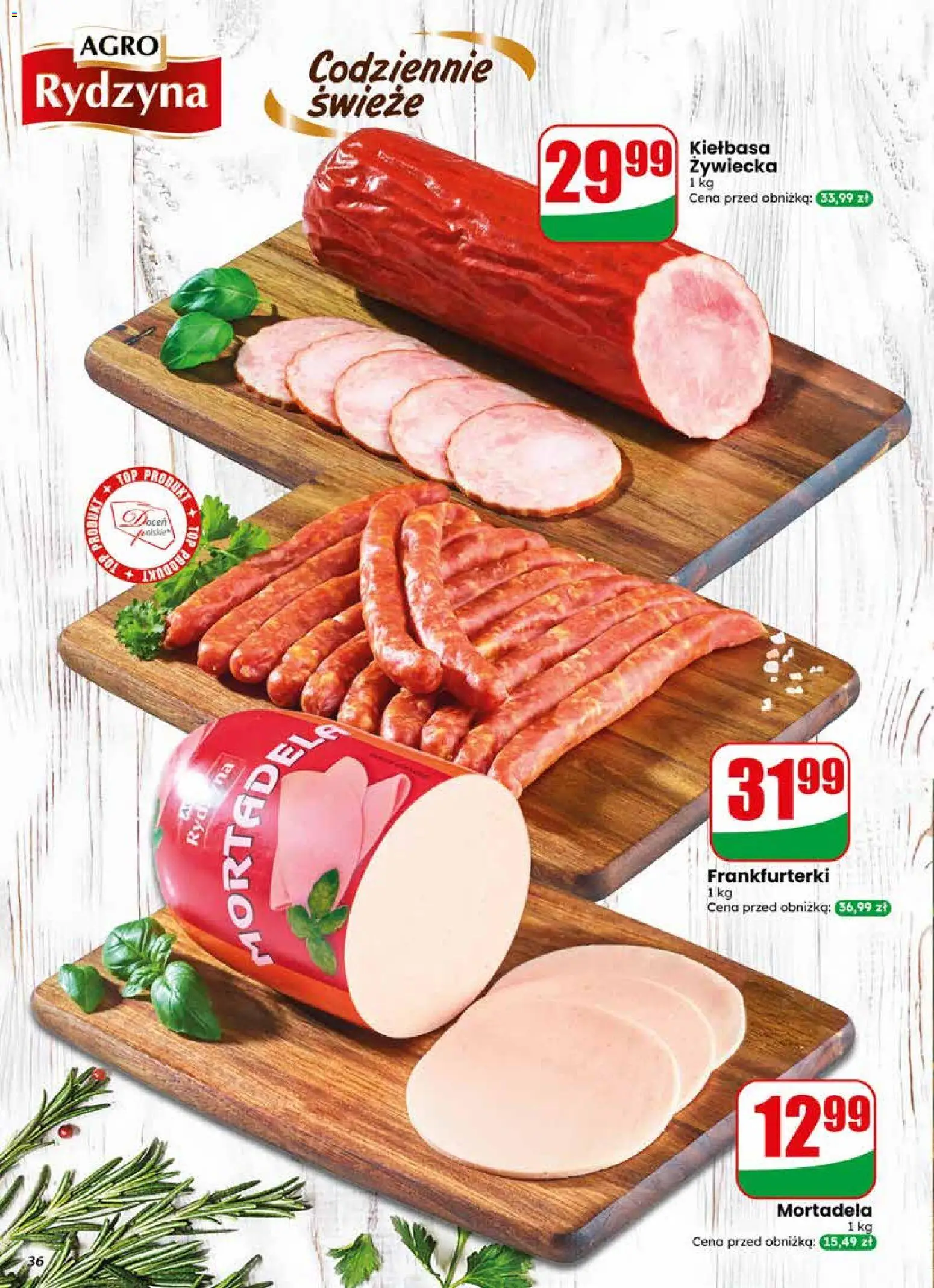 Dino gazetka od 13.05.2026 | Strona: 36 | Produkty: Kiełbasa, Top, Mortadela, Frankfurterki