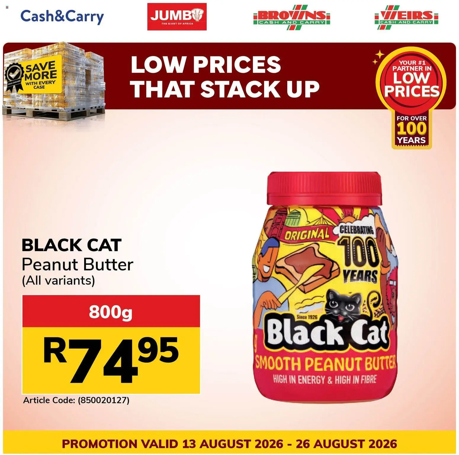 New Jumbo catalogue – valid from 13/08/2026 | Page: 6 | Products: Case, Butter, Peanut butter
