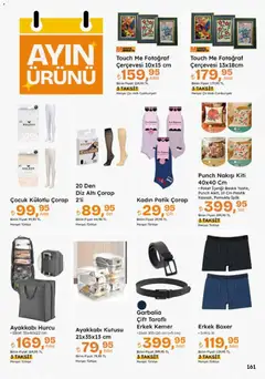 10 Eylül 2026 tarihinden itibaren geçerli olan Migros kataloğu önizlemesi | Sayfa: 161 | Ürünler: Çift taraflı, Ayakkabı kutusu, Cin, Çorap