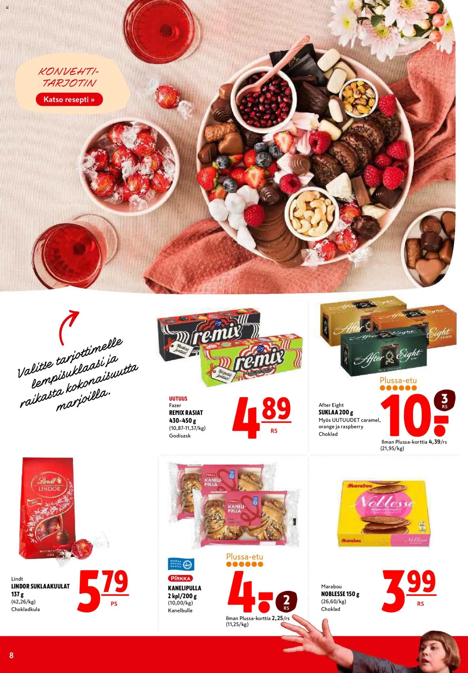 K-Citymarket tarjoukset – voimassa 01/10/2026 alkaen | Sivu: 8 | Tuotteet: Suklaa, Tarjotin, Pulla