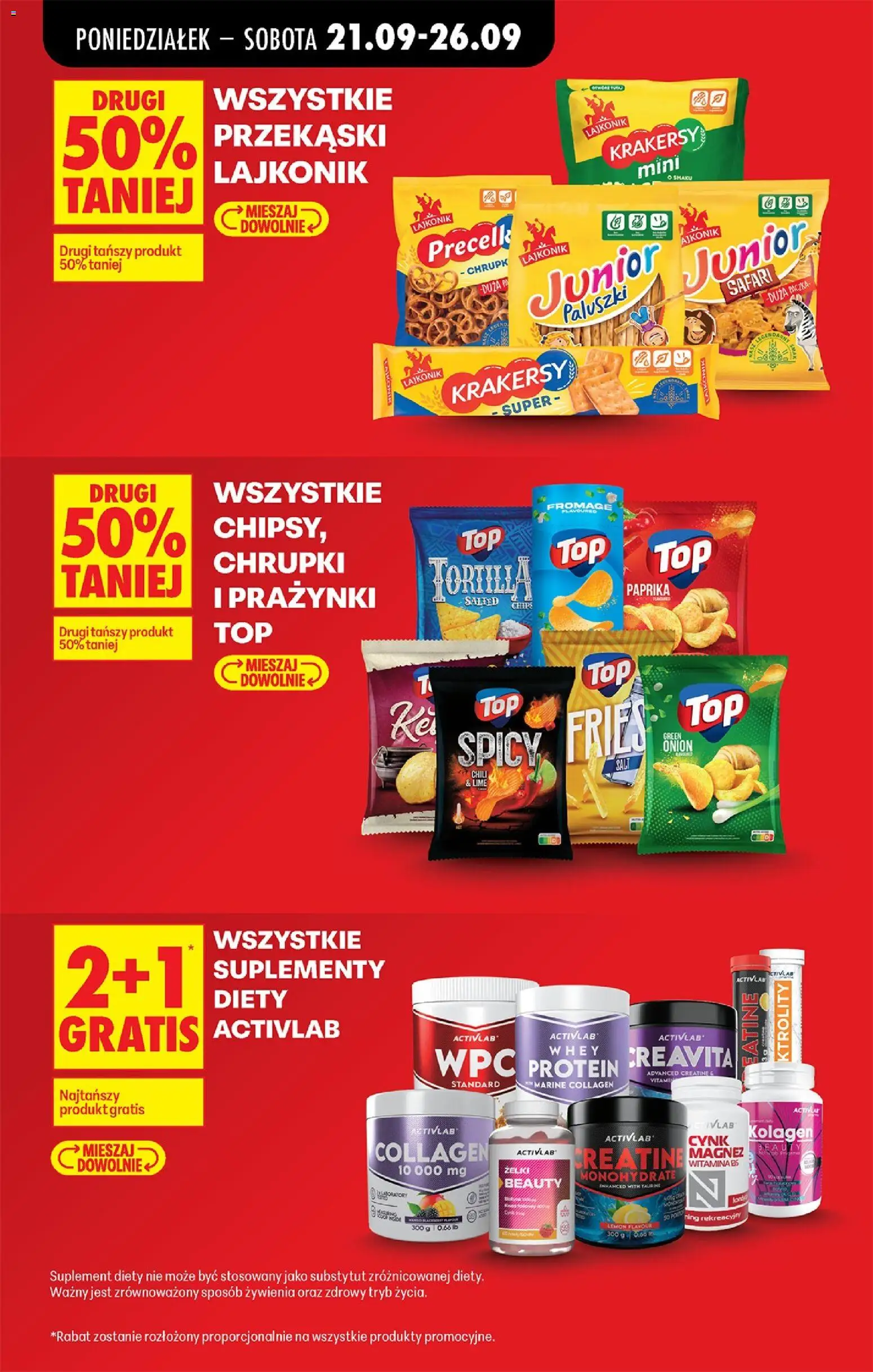 Biedronka Polsko leták od 21.09.2026 | Strana: 22 | Produkty: Paprika, Tortilla, Whey protein, Protein