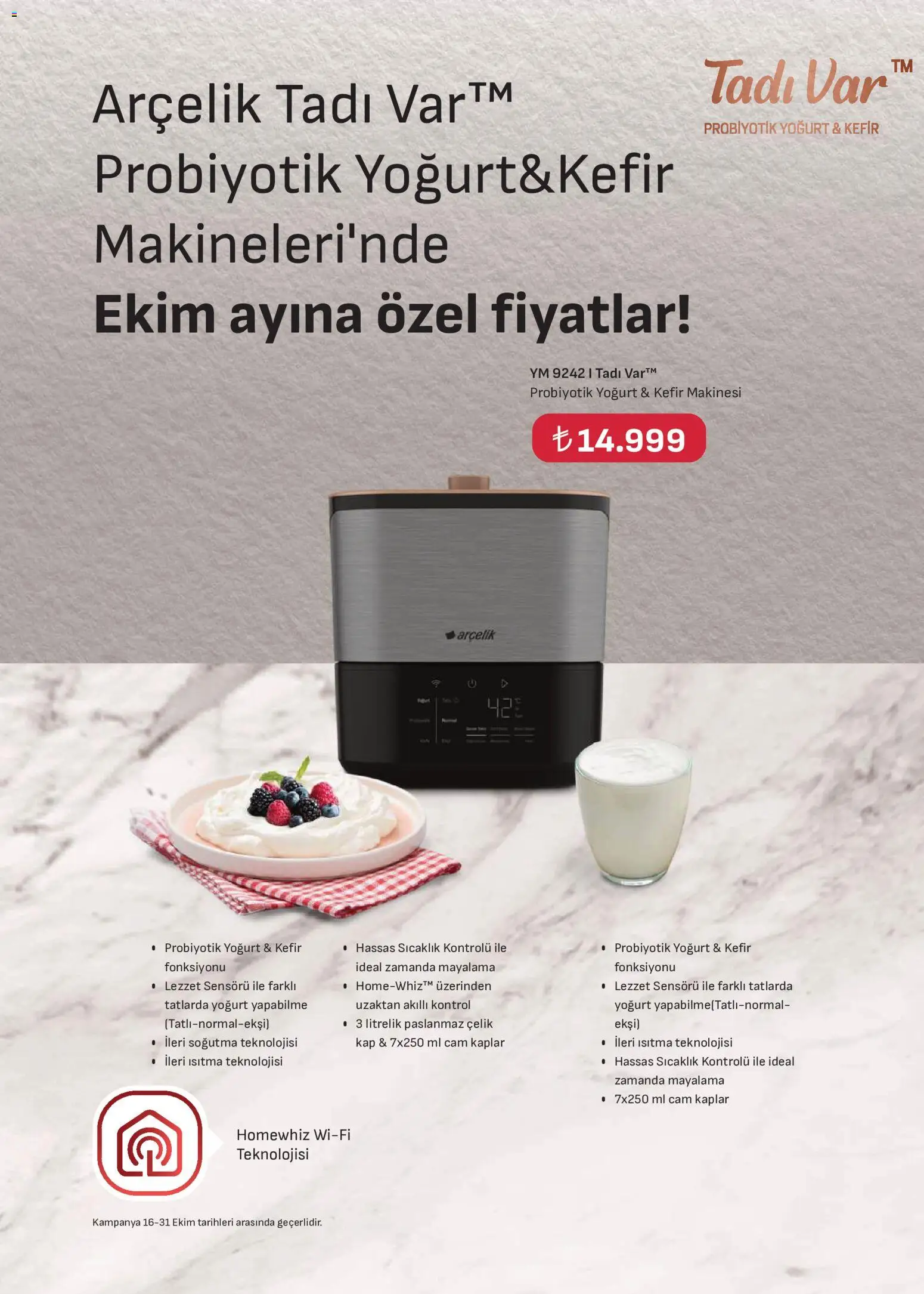 Arçelik Katalog - 16 Ekim 2026 tarihinden itibaren geçerlidir | Sayfa: 54