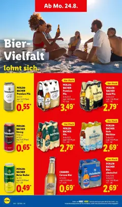 PERLENBACHER Bier alkoholfrei, Extra herb. Je 6x 0,5 l zzgl. 1.50 Pfand ab 24.08.2026 gültig | Seite: 26