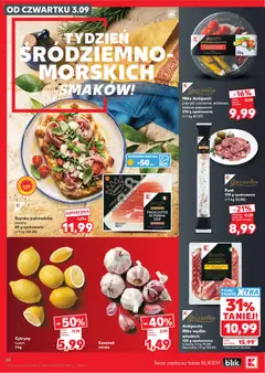 Náhled letáku Kaufland Polsko leták od 03.09.2026 | Strana: 38 | Produkty: Prosciutto, Karty, Fuet