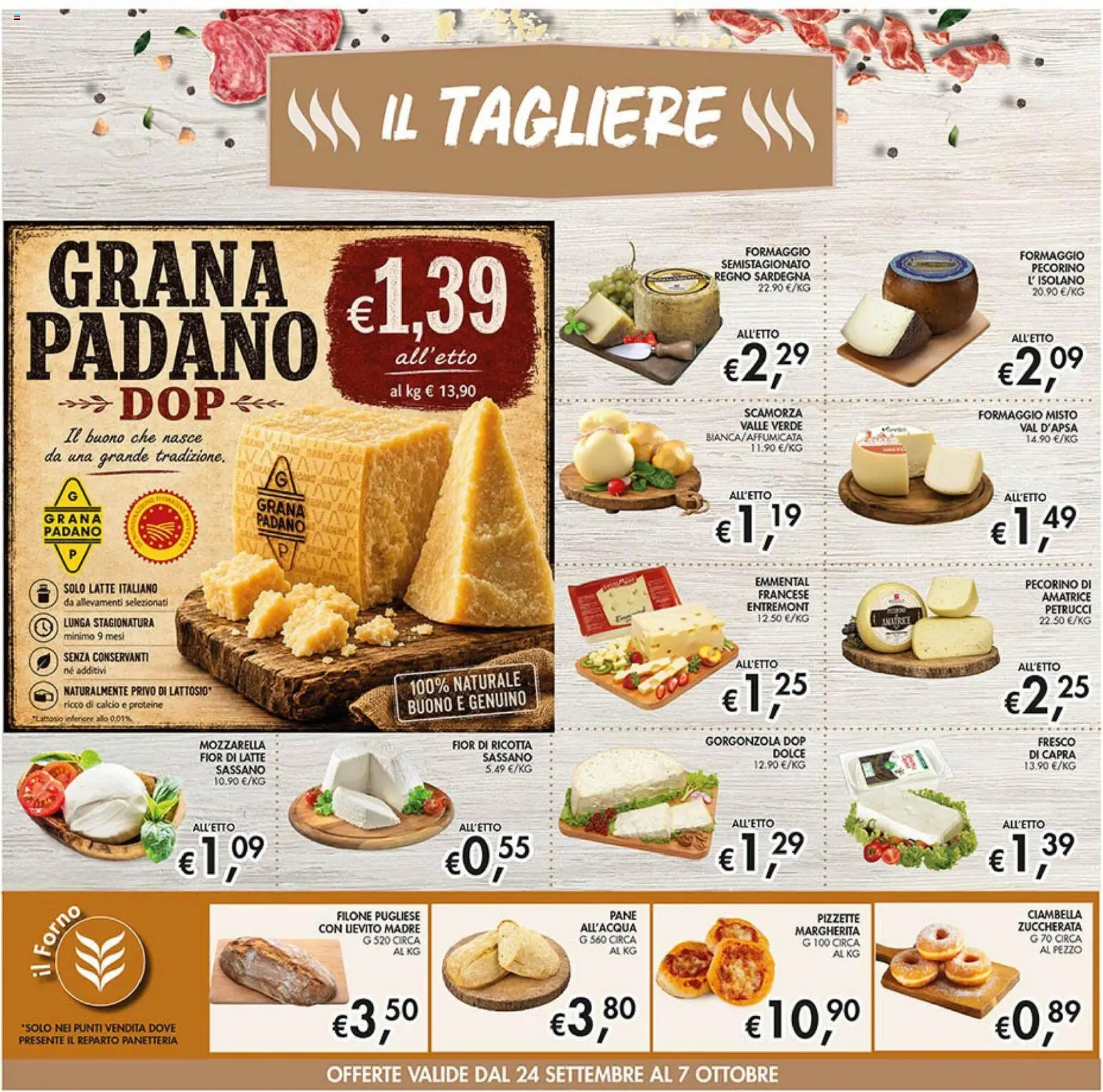 Volantino Coal del 24/09/2026 | Pagina: 14 | Prodotti: Pane, Grana Padano, Forno, Lievito