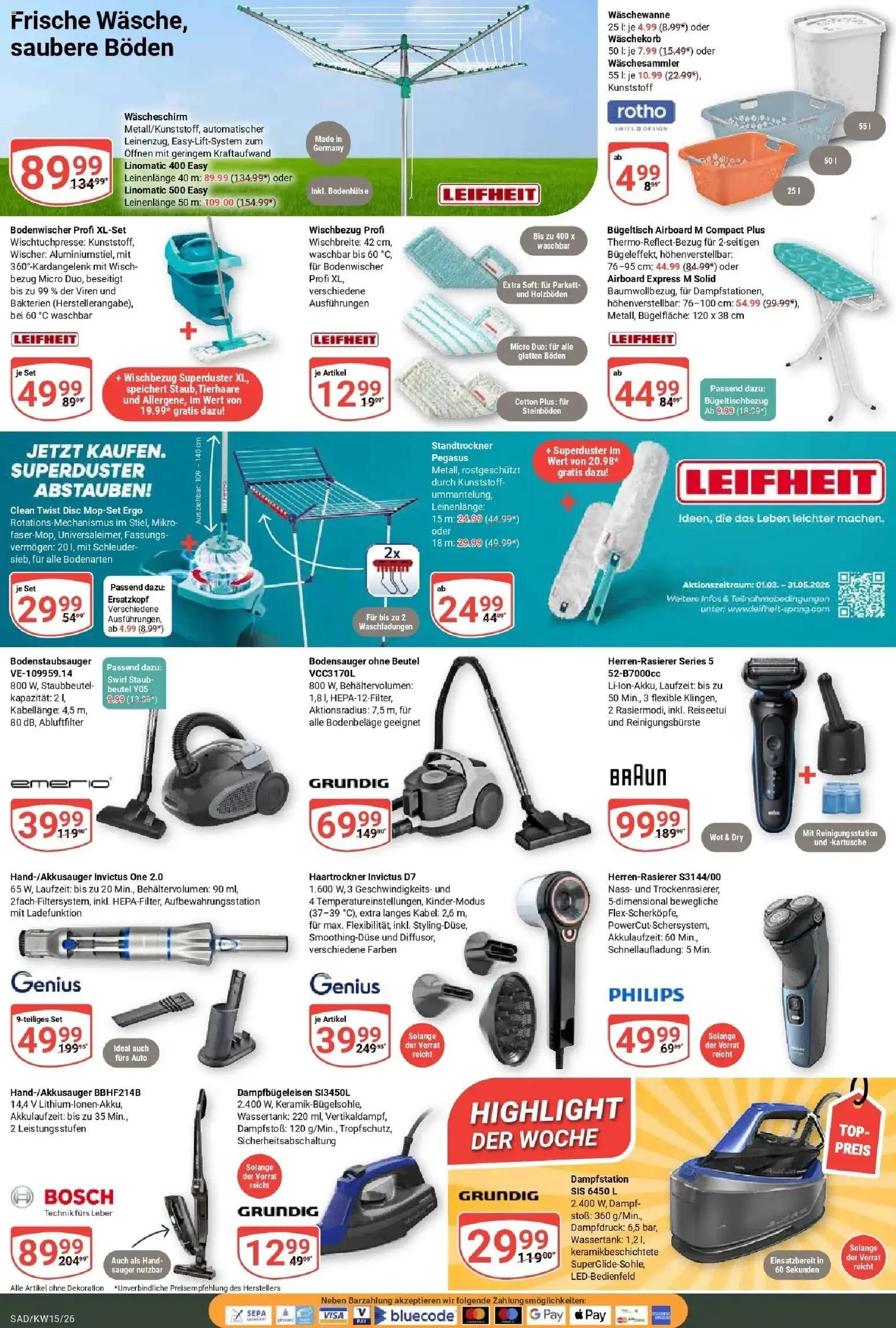 Globus prospekt Schwandorf	 – gültig ab 07.04.2026 | Seite: 20 | Produkte: Top, Bosch, Philips, Haartrockner