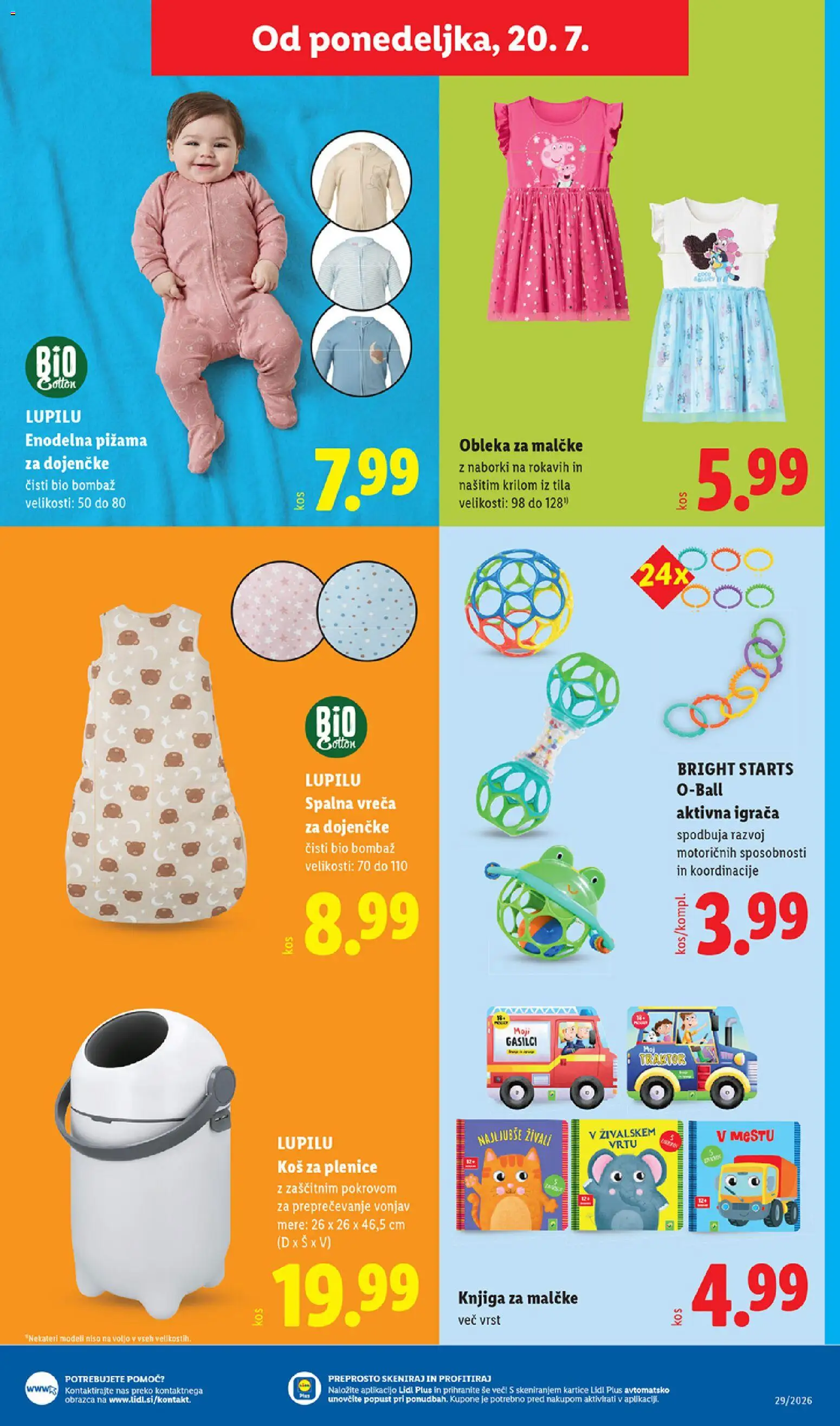 Novi Lidl katalog ponudbe – veljaven od 16.07.2026 | Stran: 65 | Izdelki: Plenice, Pižama, Kos, Knjiga