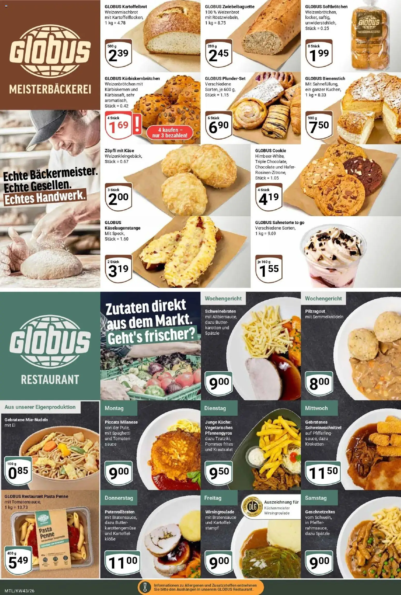 Globus Prospekt Maintal-Dörnigheim (ab 19.10.2026) » Angebote online | Seite: 8 | Produkte: Spaghetti, Pommes, Küche, Pasta