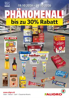 Aligro aktionen Nestlé Chavannes, Matran, Genf, Sitten ab 19.10.2026 gültig