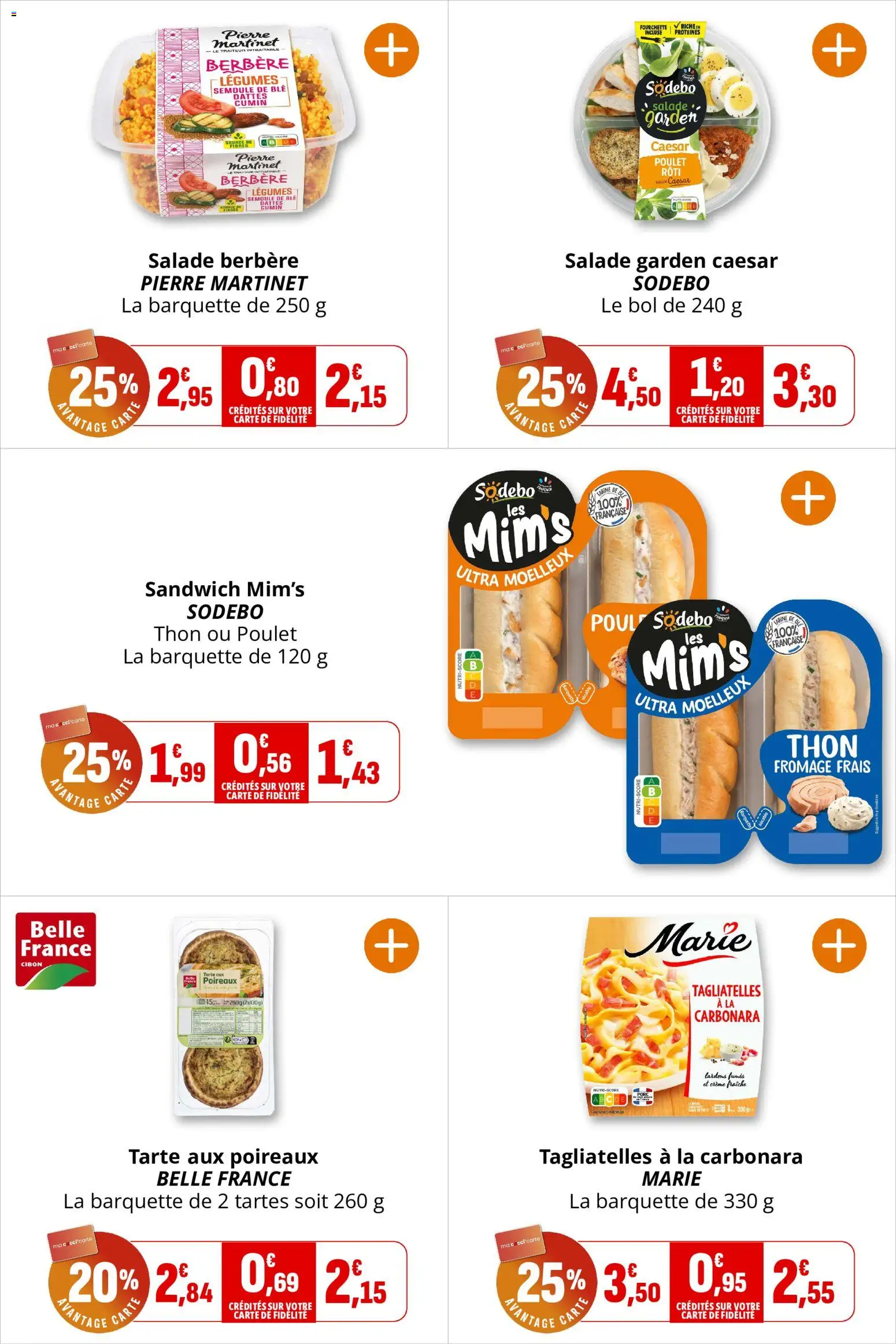 {H1} | Page: 9 | Produits: Bol, Poulet, Fromage, Crème