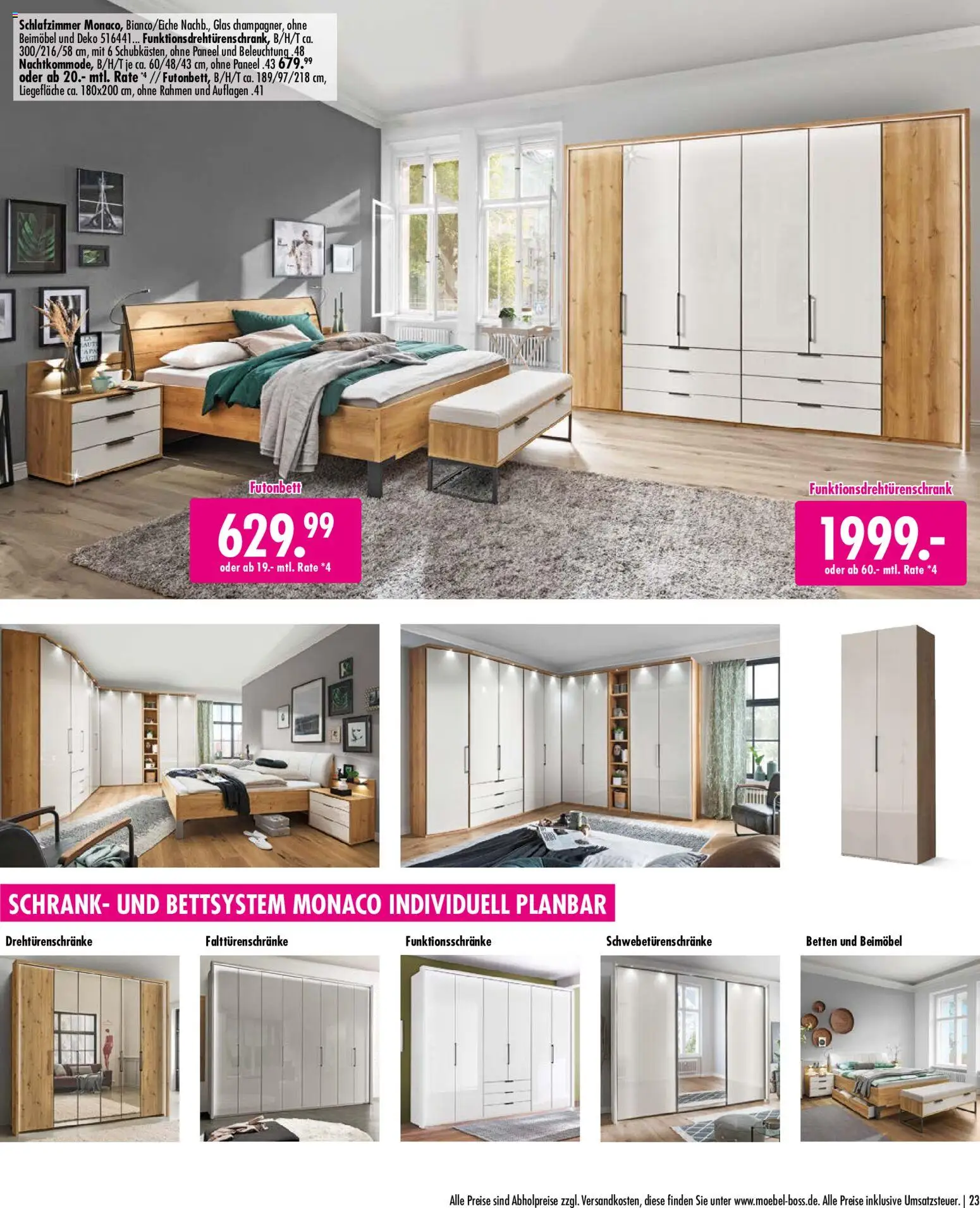 SB Möbel Boss Mach Dein Schlafzimmer zur Wohlfühlzone – gültig ab 02.10.2026 | Seite: 23 | Produkte: Schrank
