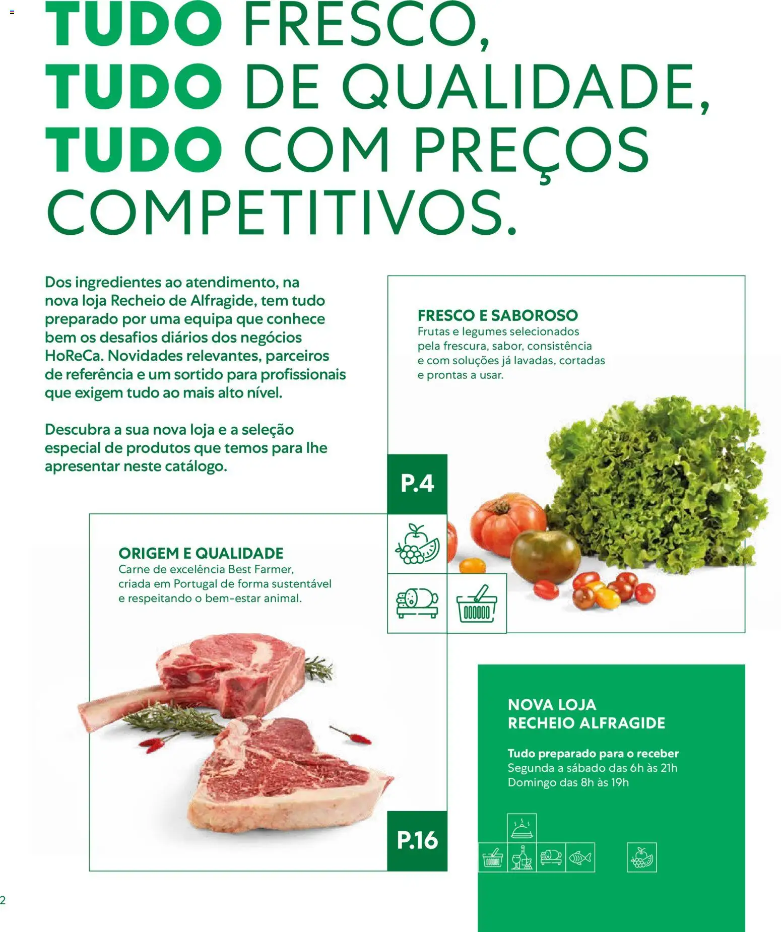 Recheio - Catálogo de Alfragide │ válido de 16/03/2026 | Página: 2 | Produtos: Ingredientes, Legumes, Frutas, Carne