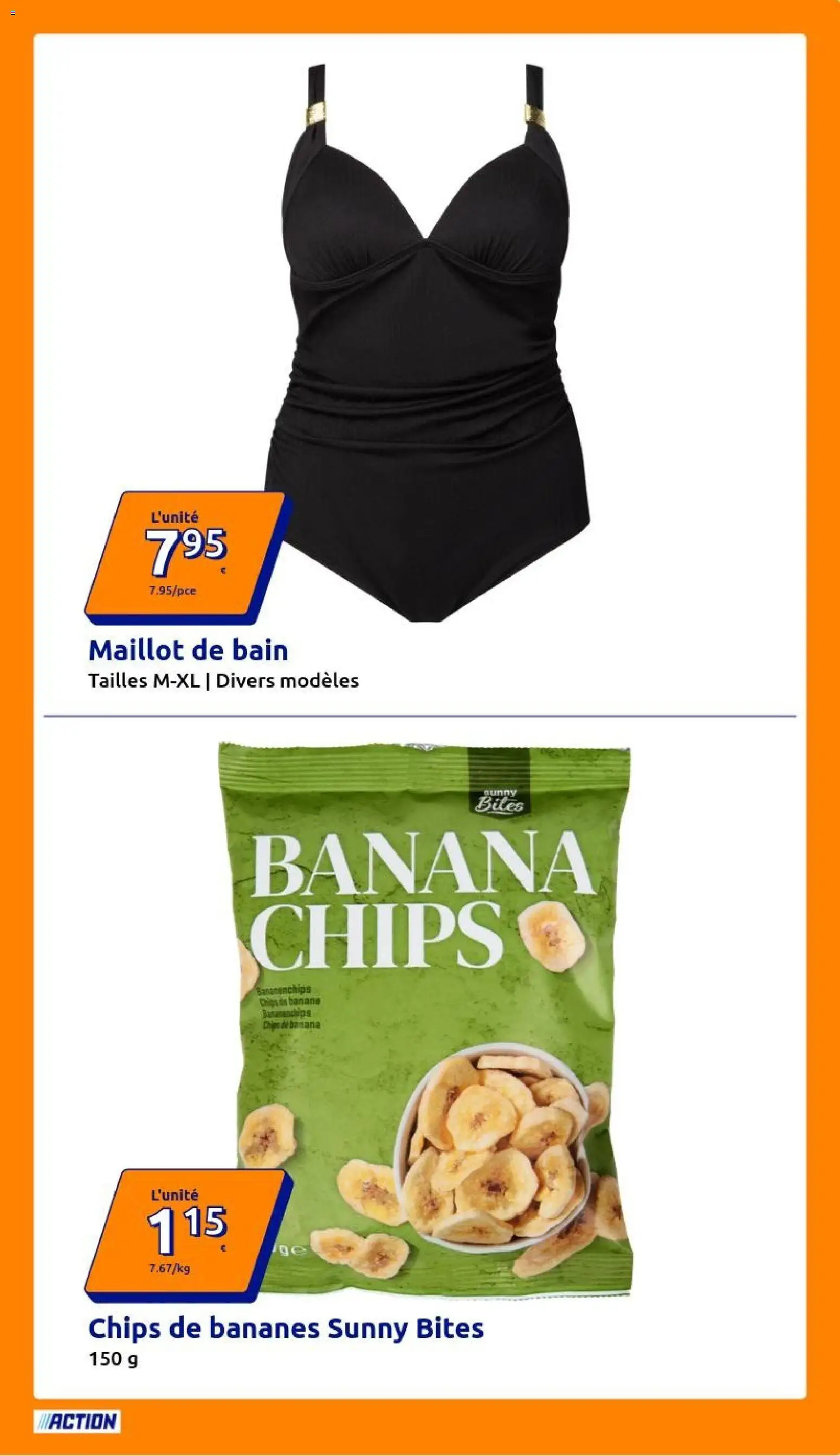 {H1} | Page: 15 | Produits: Maillot de bain, Bananes, Chips