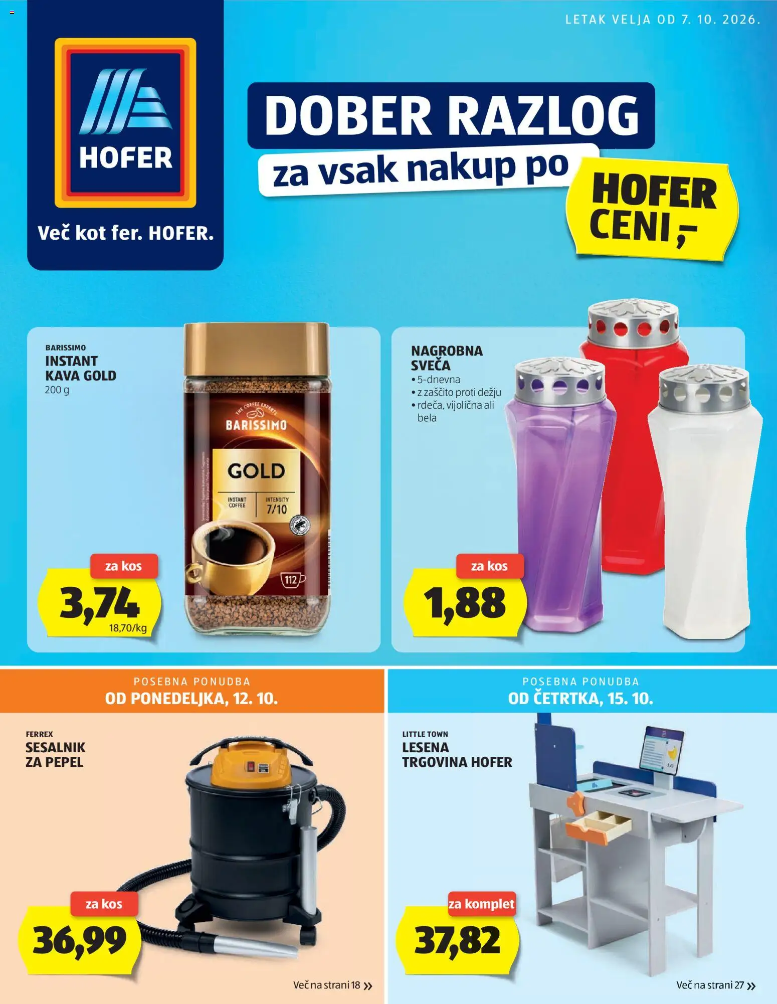 Novi Hofer katalog ponudbe – veljaven od 07.10.2026 | Stran: 1