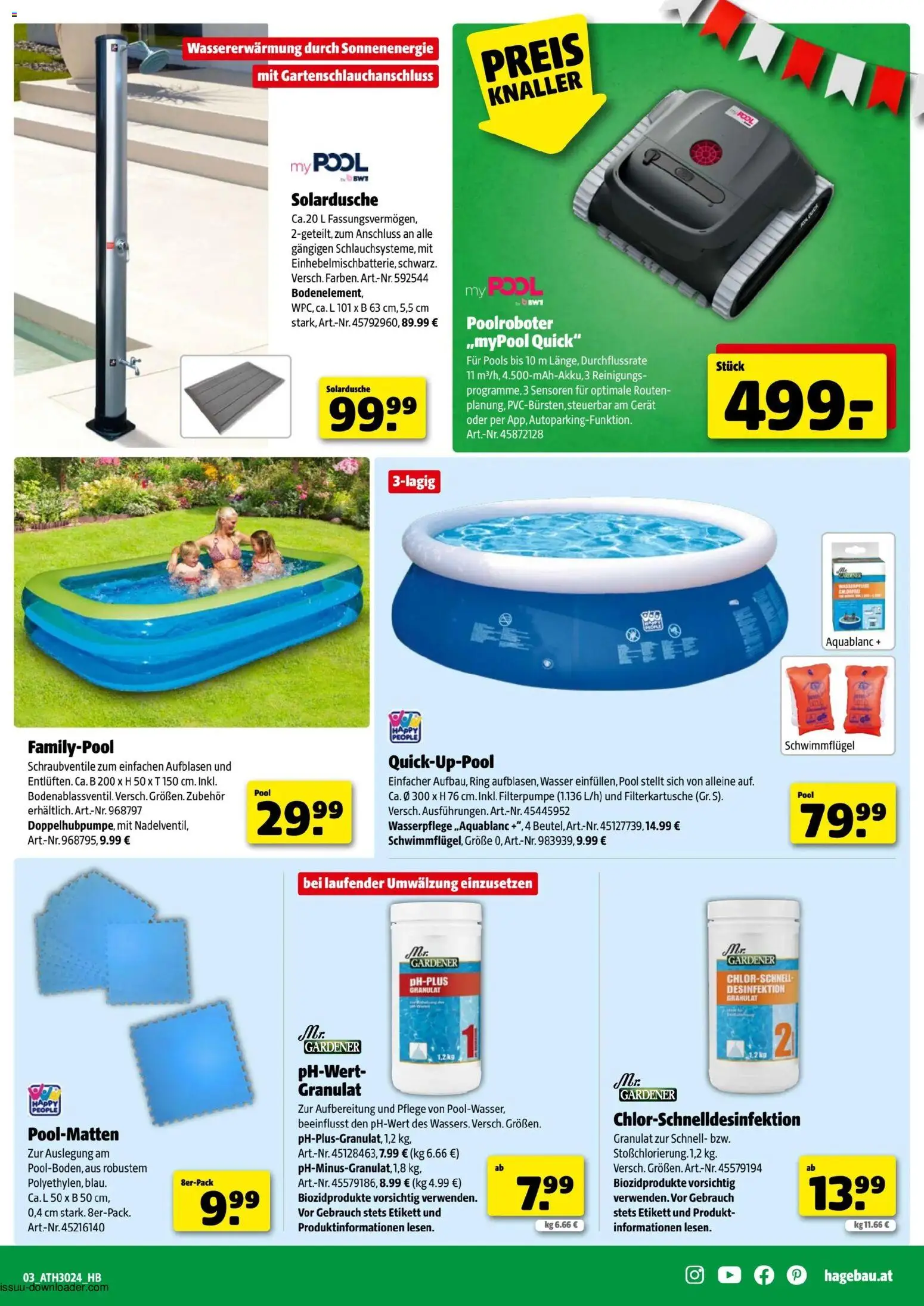 Hagebau Flugblatt gültig ab 01.06.2026 | Seite: 3 | Produkte: Wasser
