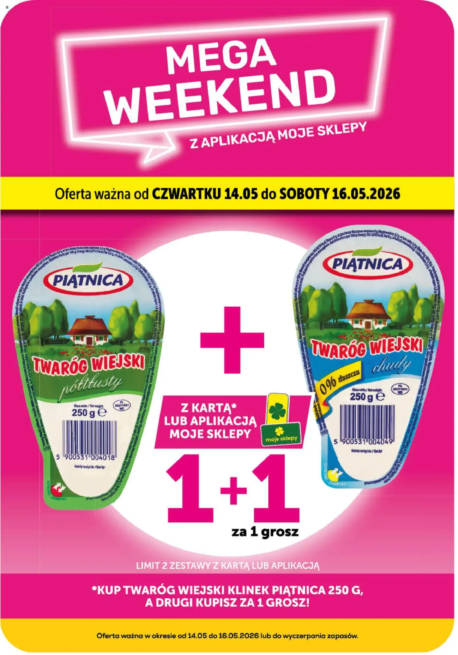 ABC gazetka - Minimarket od 14.05.2026 | Strona: 4 | Produkty: Karta, Twaróg