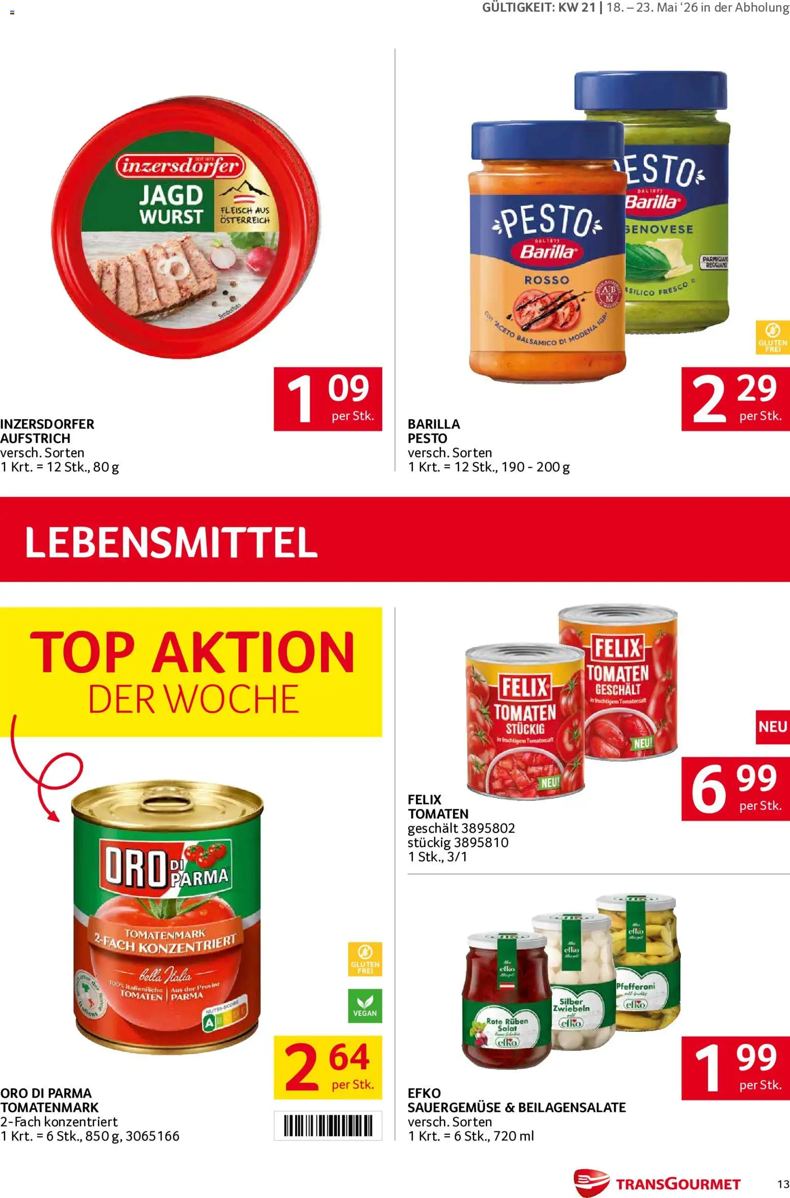 Die besten Angebote | Transgourmet Flugblatt ab 18.05.2026 | - Jetzt stöbern! | Österreich