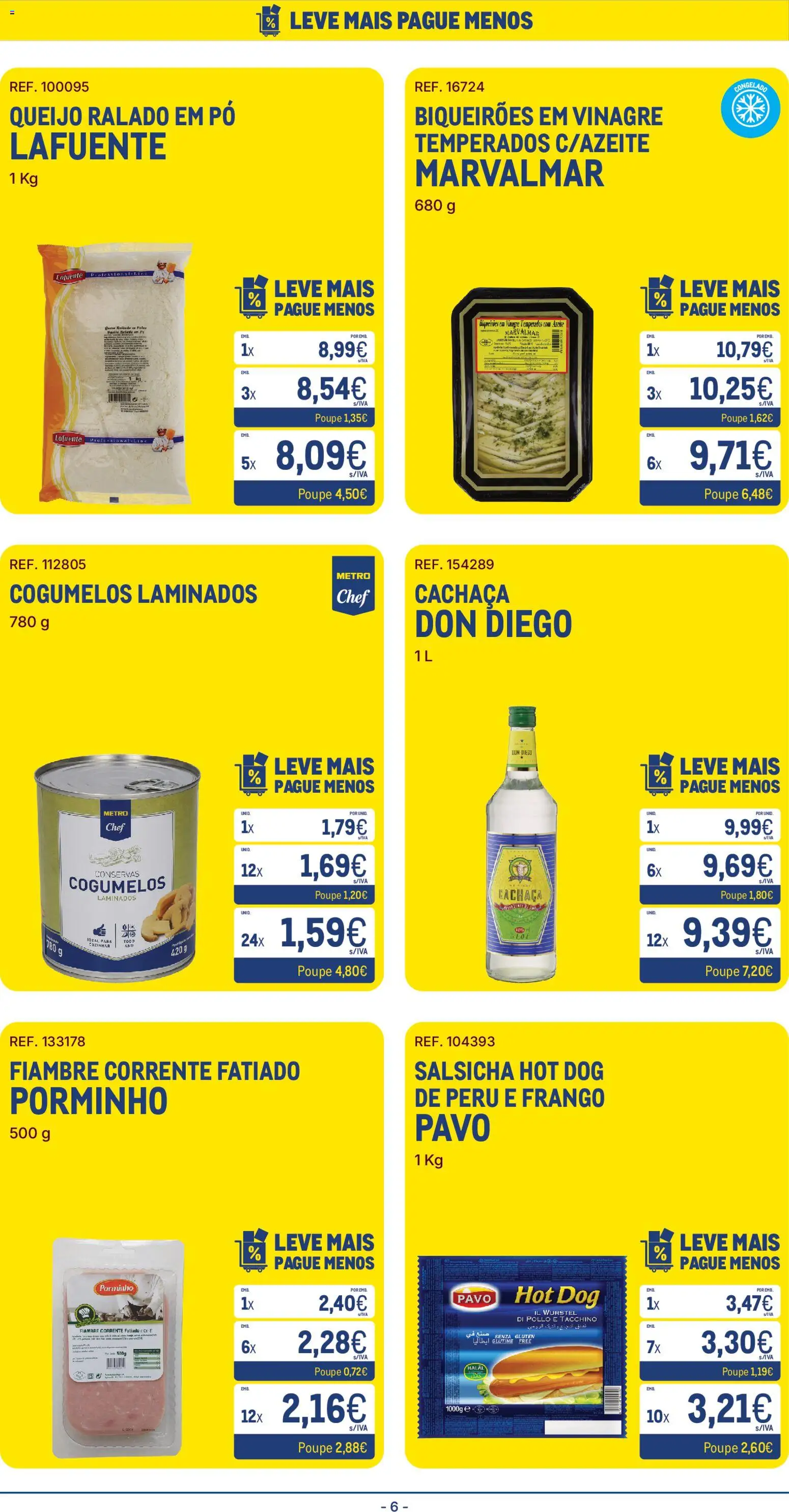 Makro Folheto │ válido de 26.05.2026 | Página: 6 | Produtos: Peru, Pó, Cachaça, Queijo