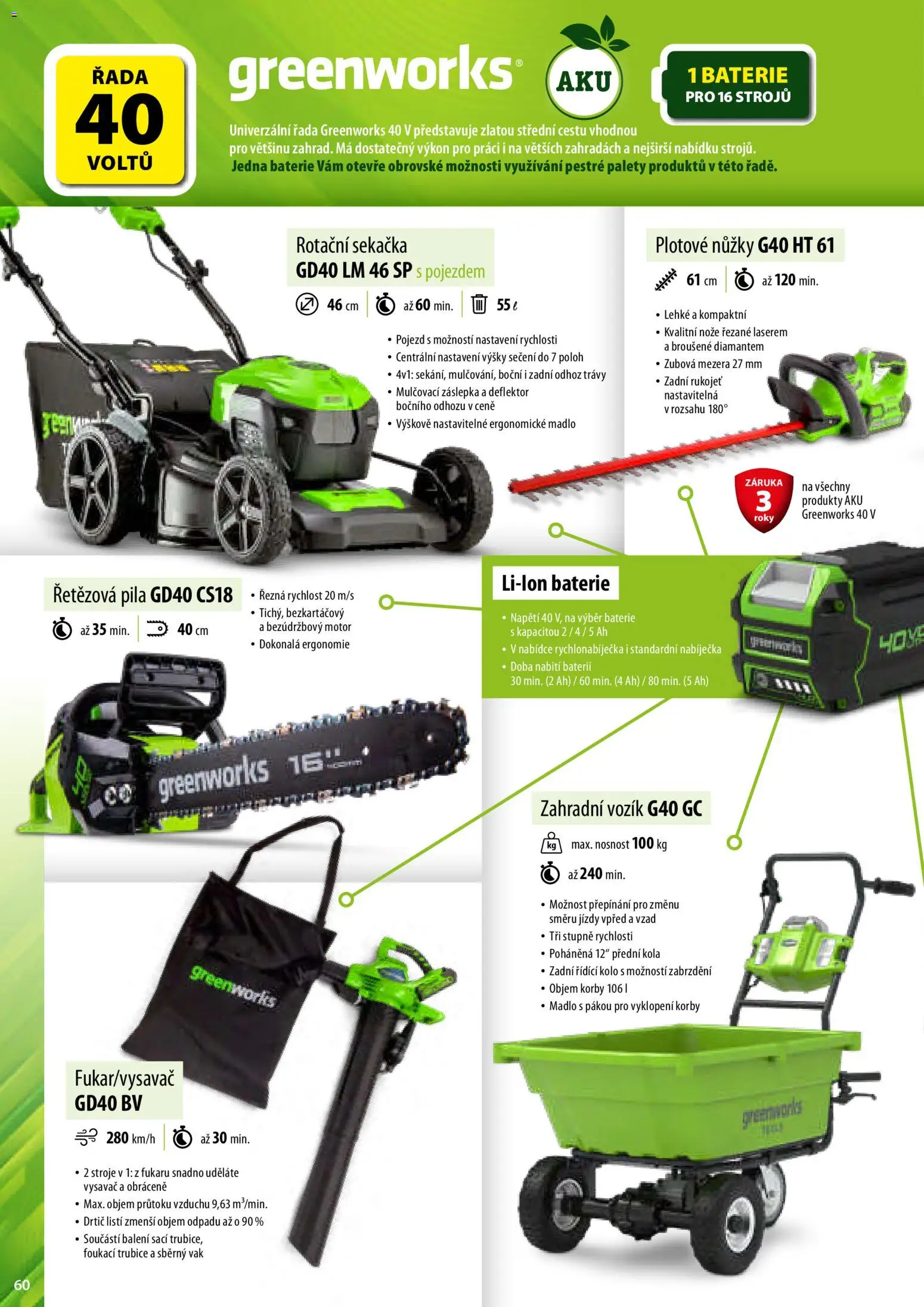 Mountfield katalog od 02.04.2026 | Strana: 60 | Produkty: Vysavač, Sekačka, Pila, Kola