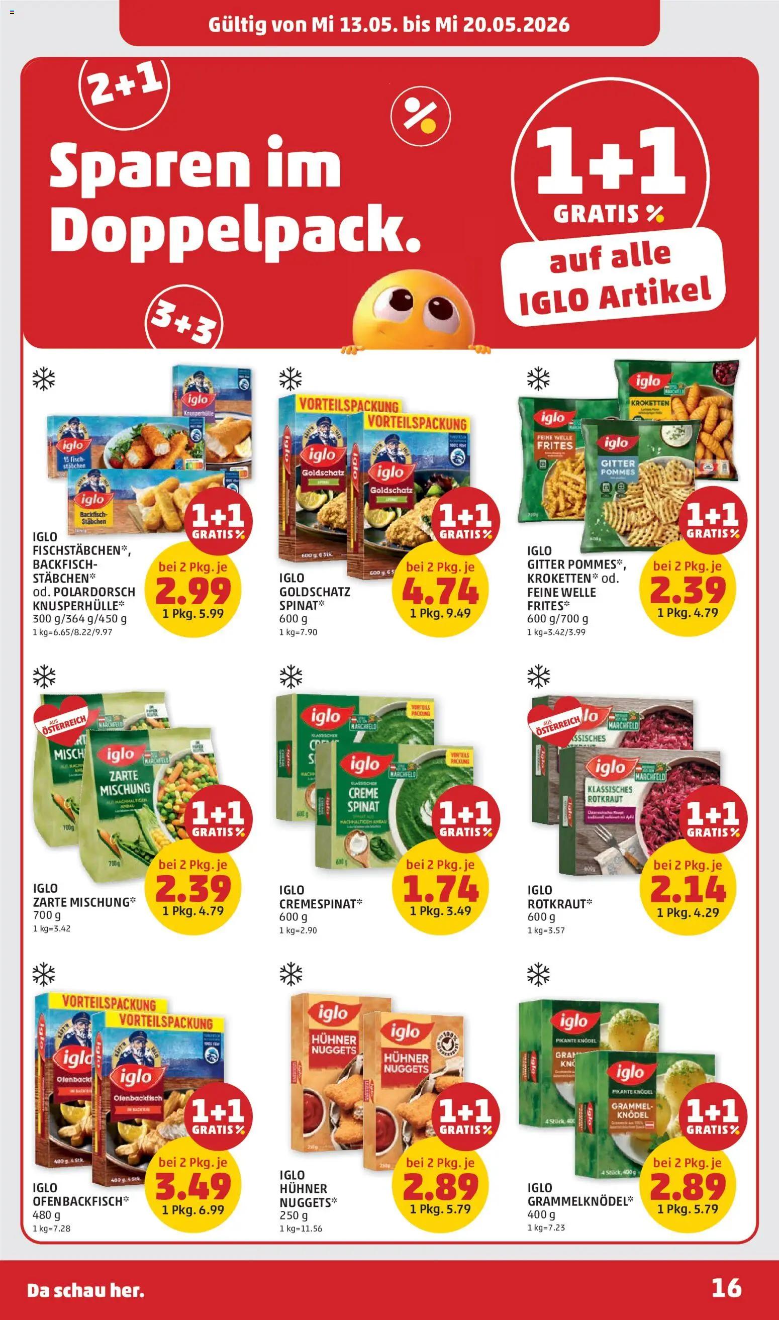 Penny Markt Flugblatt gültig ab 13.05.2026 | Seite: 16 | Produkte: Creme, Fisch
