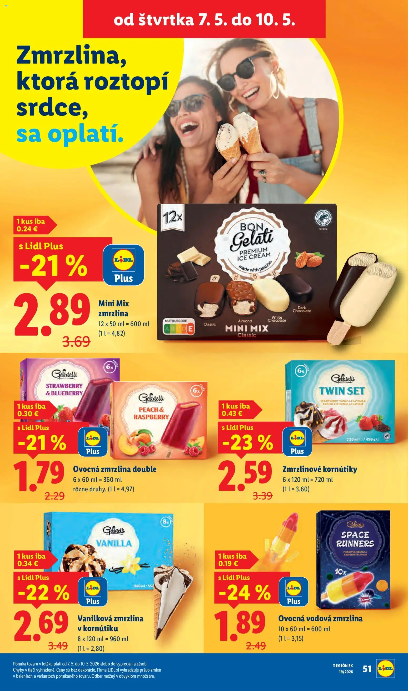 Nové Lidl akcie – leták je platný od 04.05.2026 | Strana: 63 | Produkty: Zmrzlina