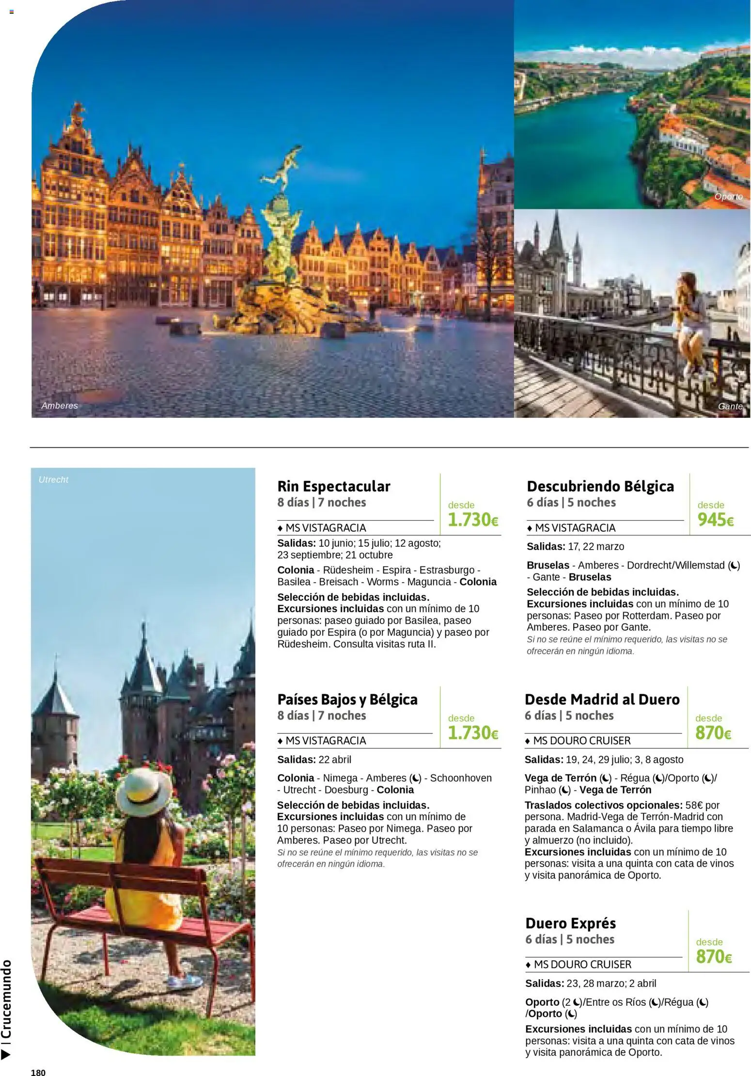 Viajes El Corte Inglés Cruceros marítimos │ válido desde el 01/01/2026 | Página: 181 | Productos: Colonia, Bebidas