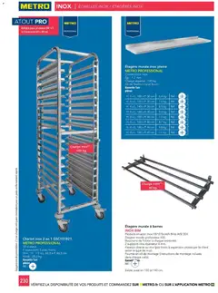 METRO - Prévisualisation de METRO - CHR Équipement valide à partir de 01.01.2025 | Page: 230 | Produits: Étagère murale, Poids, Étagère, Tiroirs