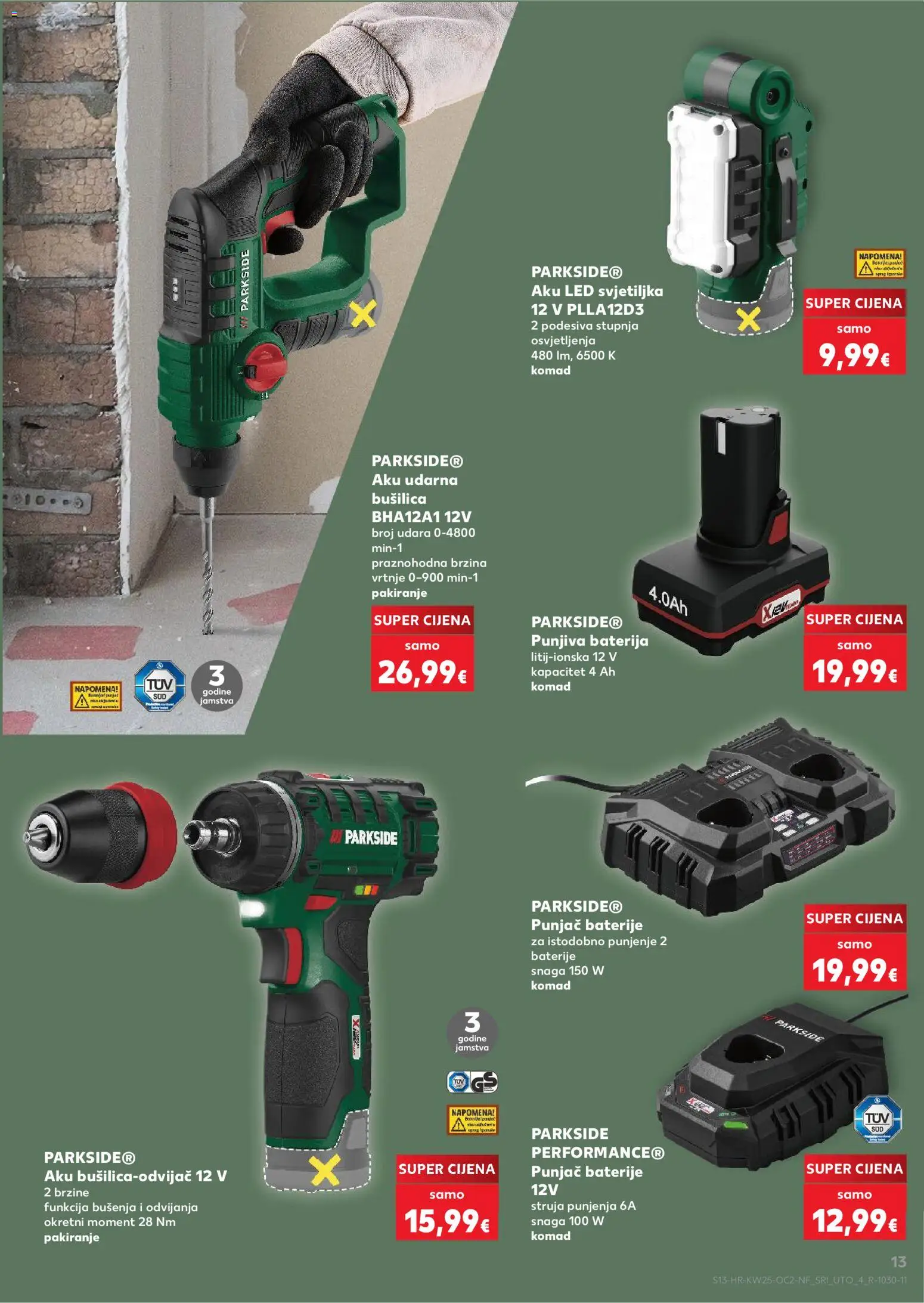 Kaufland HR akciós ujság - amely érvényes a következő dátumtól: 17.06.2026 | Oldal: 13 | Termékek: Parkside