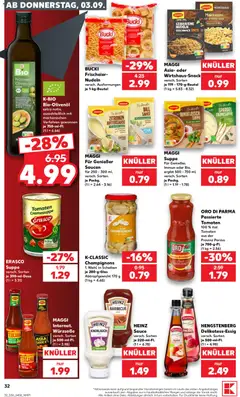 Kaufland DE -DE Folder - Voorbeeld van een folder van Kaufland DE, geldig van 03-09-2026 | Pagina: 32 | Producten: Champignons, Tomaten, Barbecue