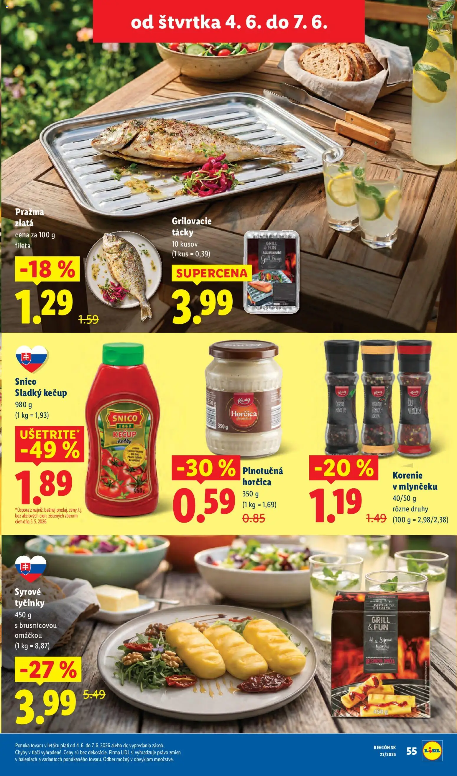 Nové Lidl akcie – leták je platný od 01.06.2026 | Strana: 67 | Produkty: Kečup, Korenie