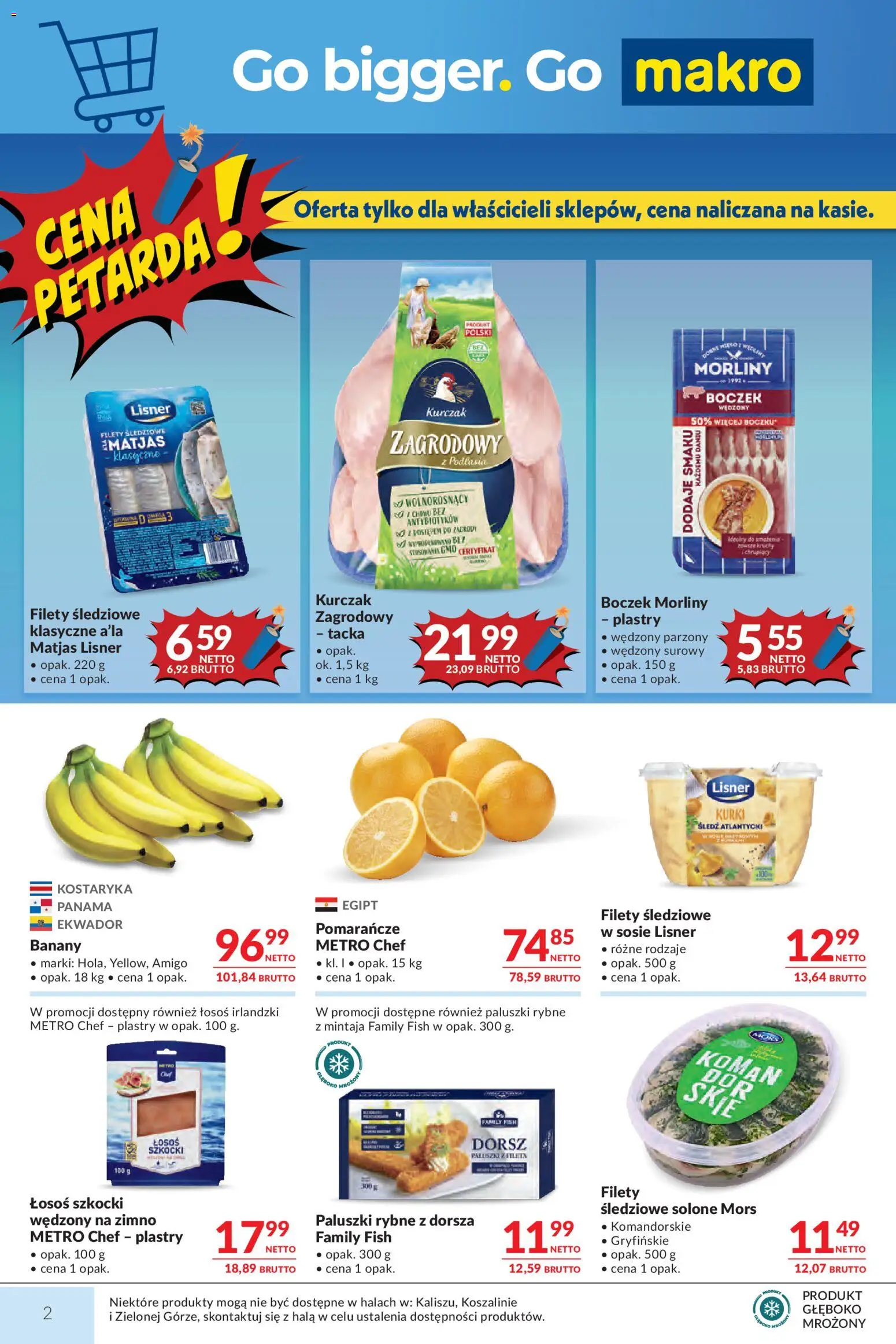 Makro gazetka od 12.05.2026 | Strona: 2 | Produkty: Kurczak, Śledź, Dorsz, Paluszki