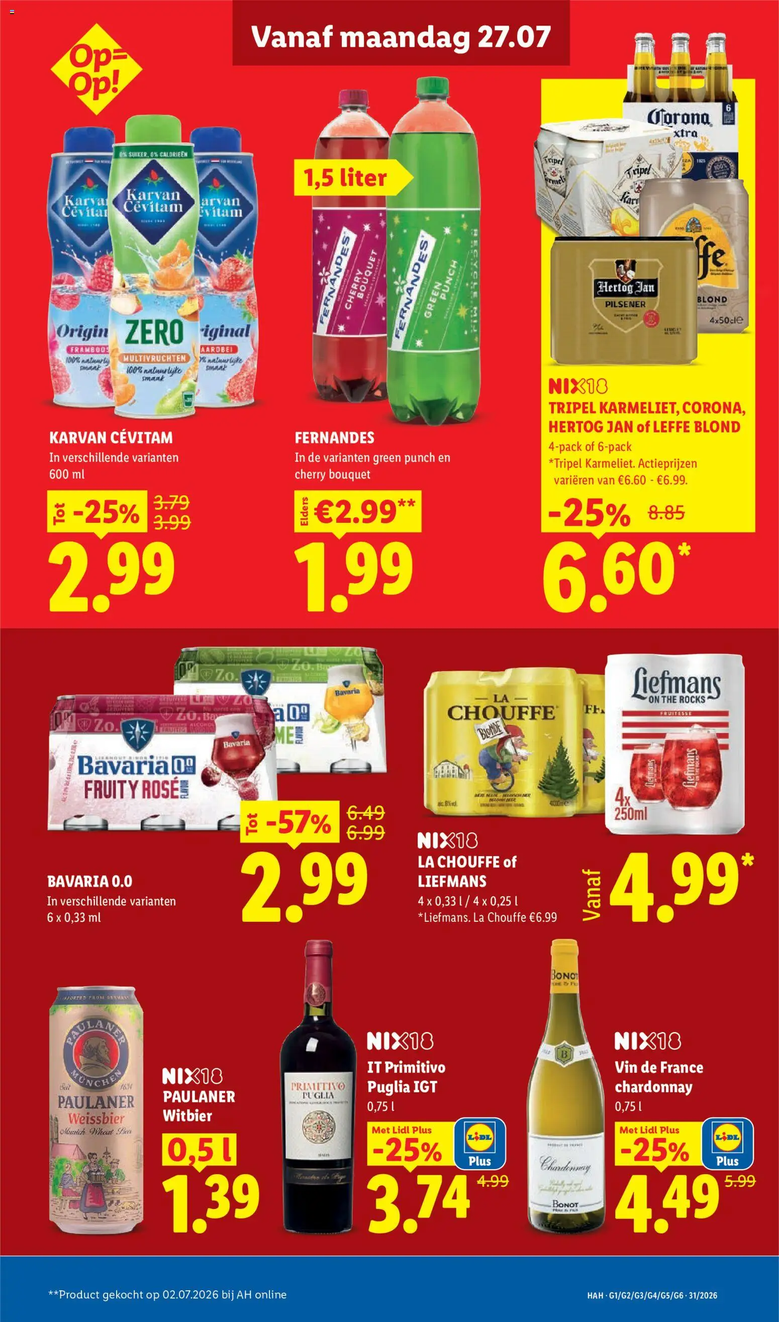 {H1} | Pagina: 13 | Producten: La, Alcohol, Aardbei